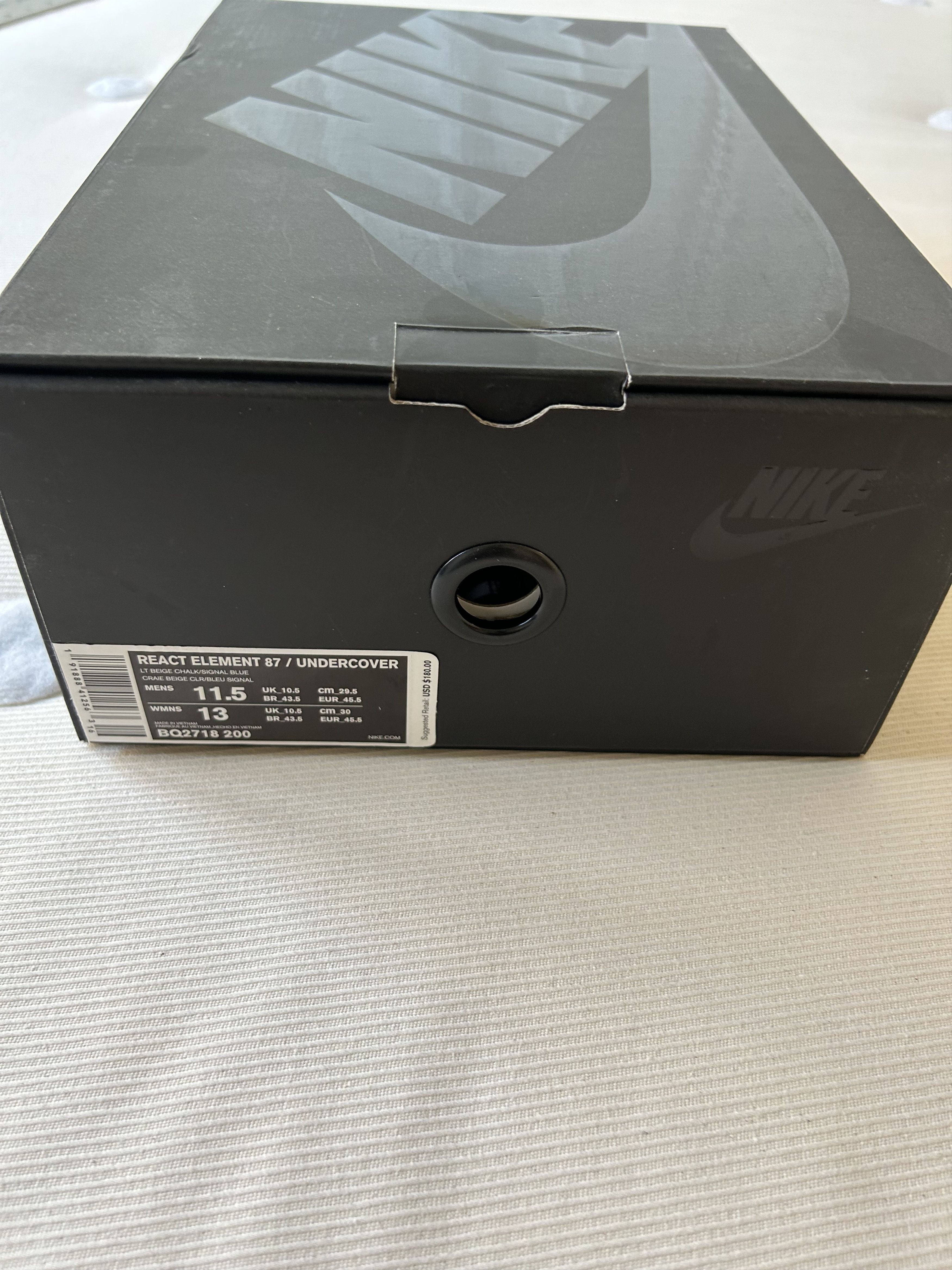 Undercover Nike React Element 87 Undercover Light Beige Chalk Size US 11.5 / EU 44-45 - 9 Thumbnail