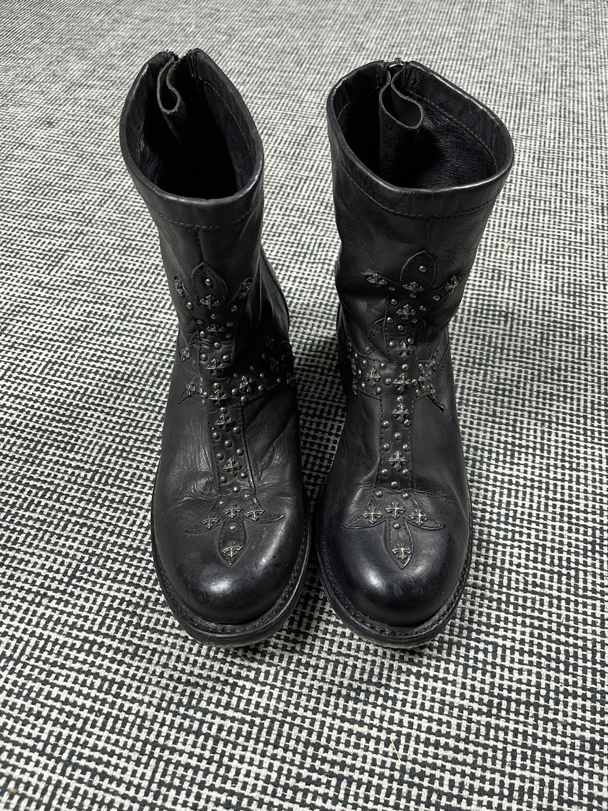 Sendra Fleur De Lis cross studded sendra cowboy boots 38 eu y2k Size US 8 / IT 38 - 8 Thumbnail