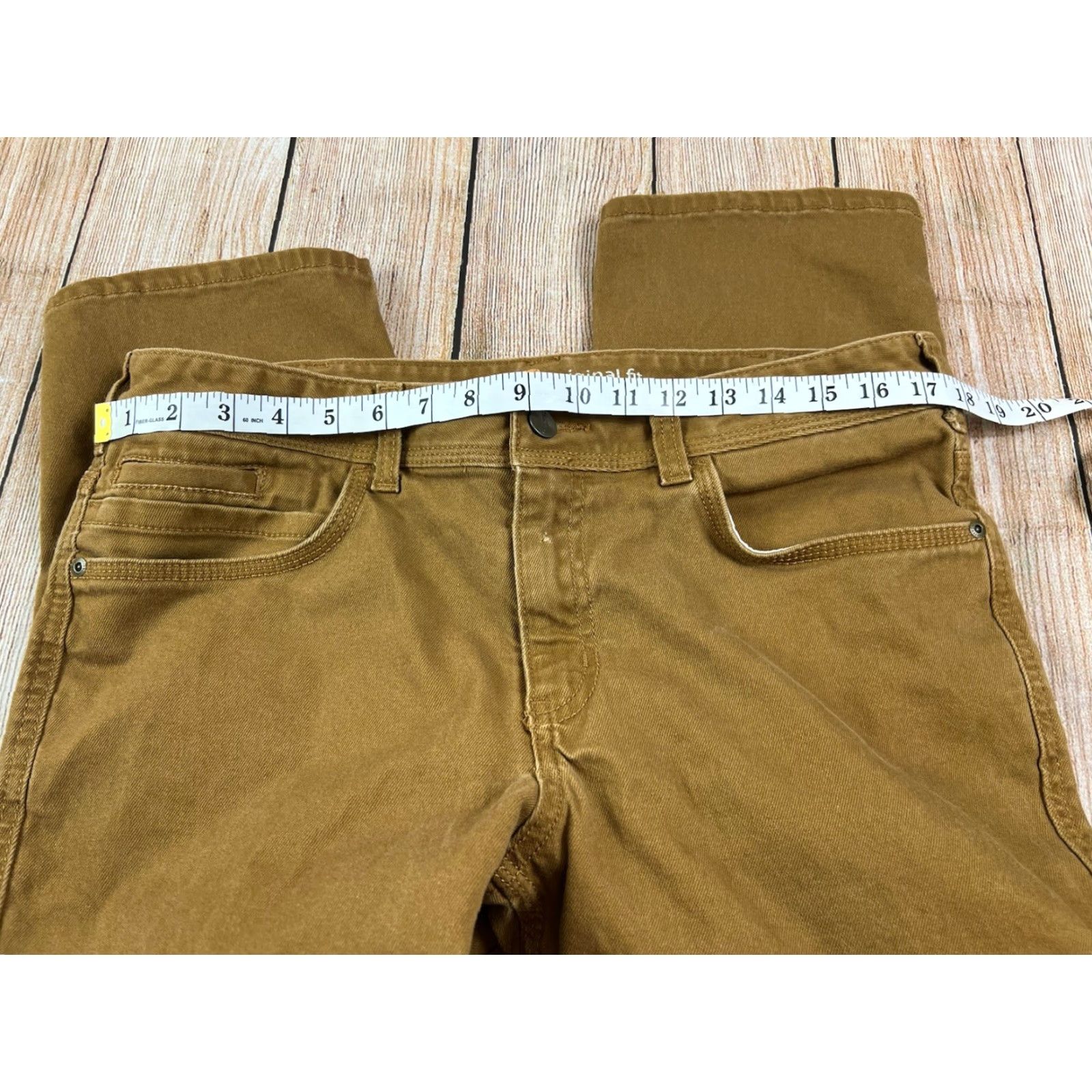 Carhartt Carhartt Women’s Jeans Capri Crop 14 Brown Dark 101098 Crop Width Classic Waist 35in Regular Small Flaw Pre Owned Size 36" / US 14 / IT 50 - 6 Thumbnail