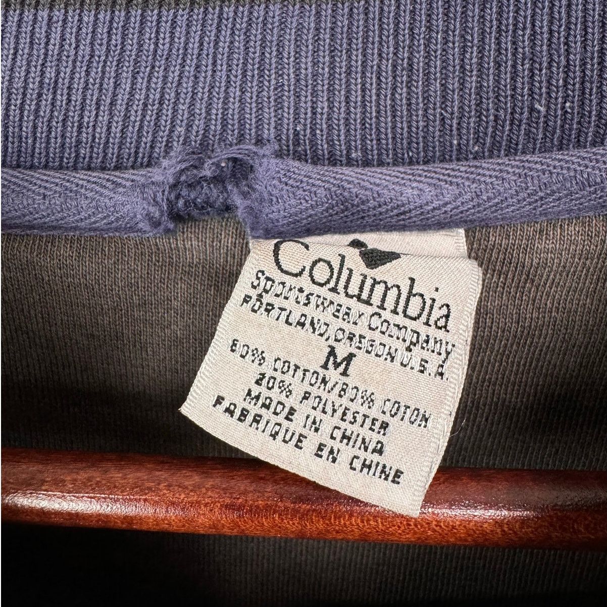 Columbia × Vintage VTG 90s Columbia Sporstwear Sweatshirt Mens Sz M Blue Size US M / EU 48-50 / 2 - 7 Thumbnail