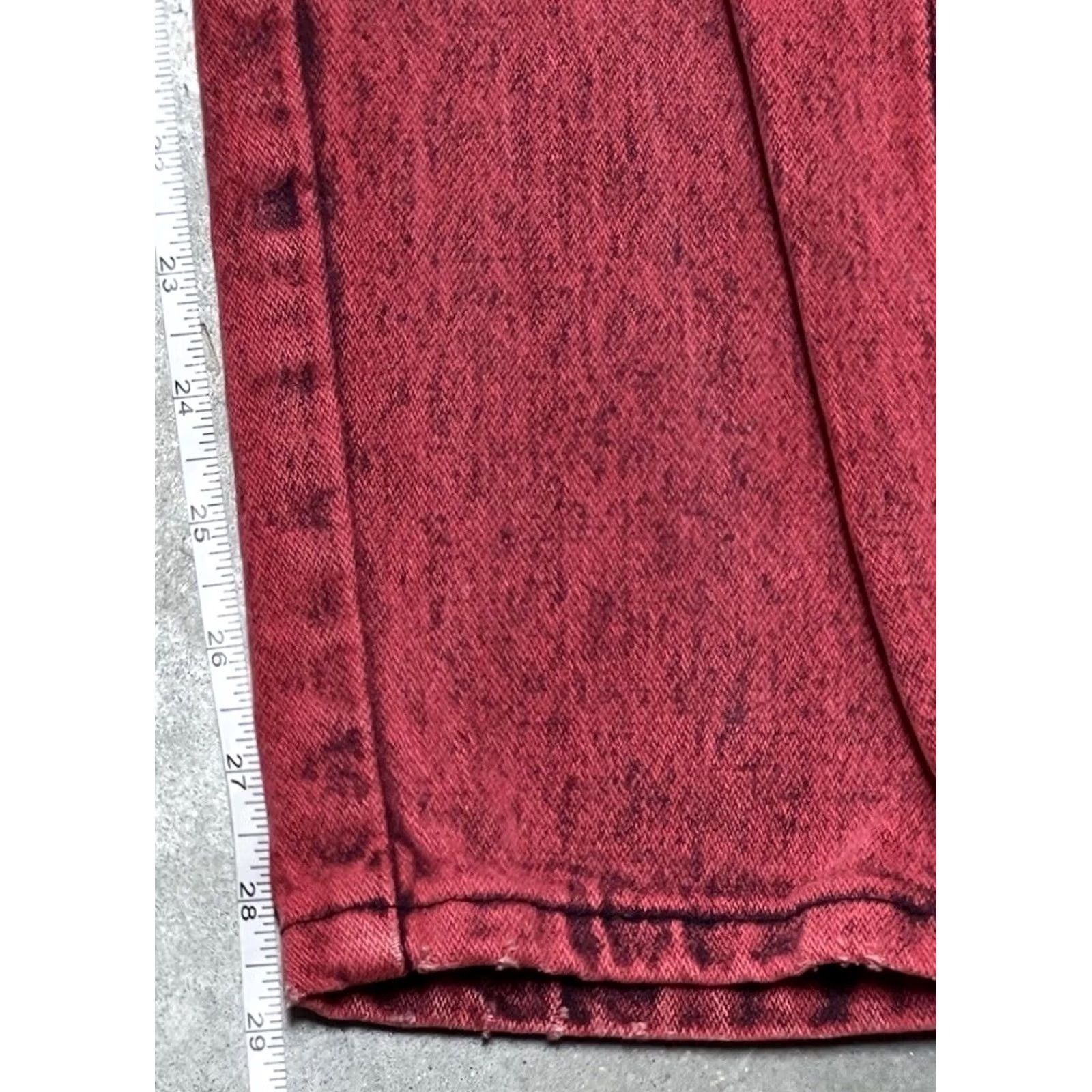 Wrangler VINTAGE Wrangler Red Acid Wash Jeans Women’s 11 High Rise Straight Leg Denim Cotton Jeans Women’s Wrangl er Logo 90s Cowboy Mens? Size 26" / US 2 / IT 38 - 4 Thumbnail