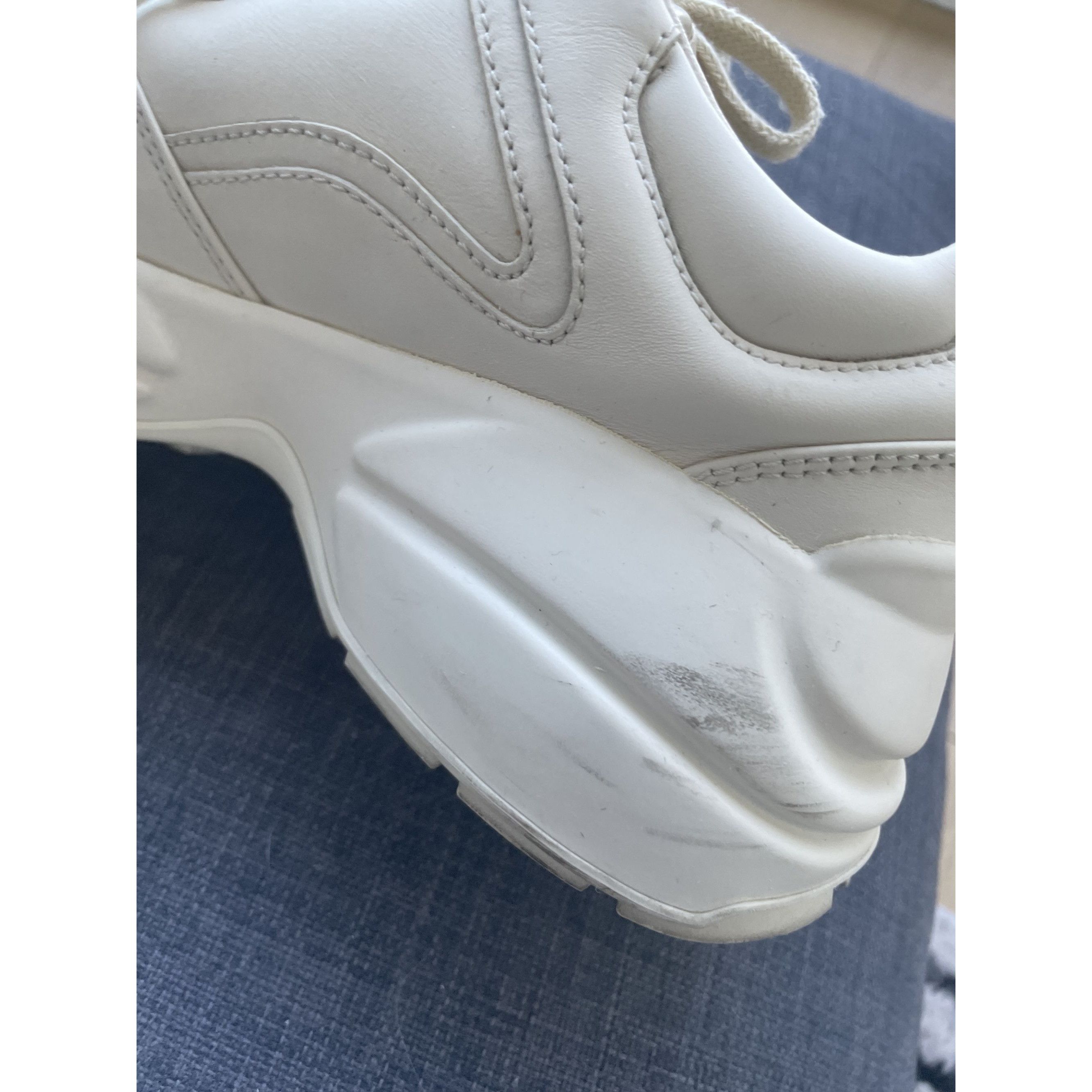 Gucci Gucci Womens Rhyton Logo Sneakers White Leather Italy Size US 5.5 / IT 35.5 - 11 Thumbnail