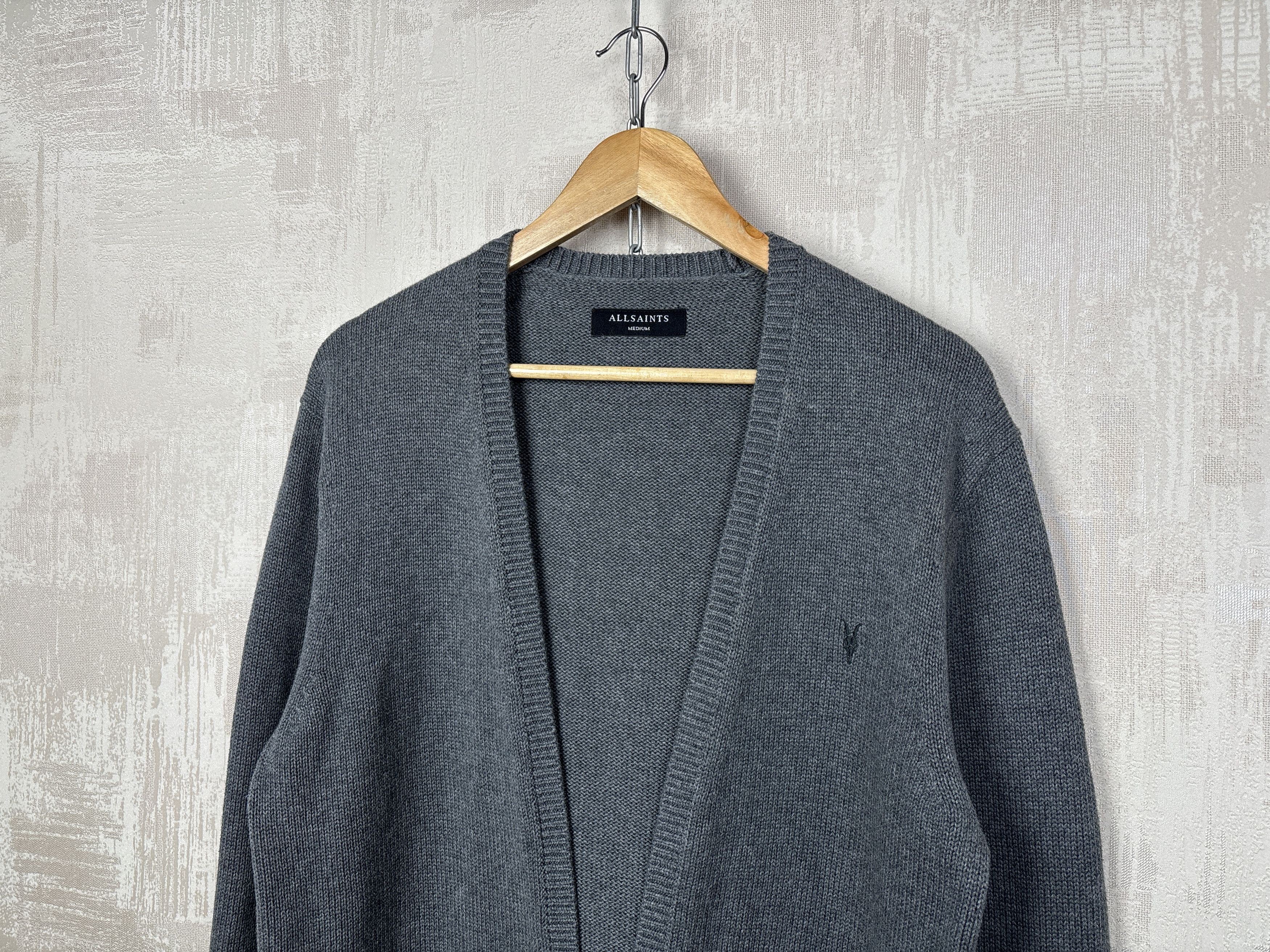 Allsaints AllSaints Kai Open Cardigan Sweater Cotton Size US M / EU 48-50 / 2 - 4 Thumbnail