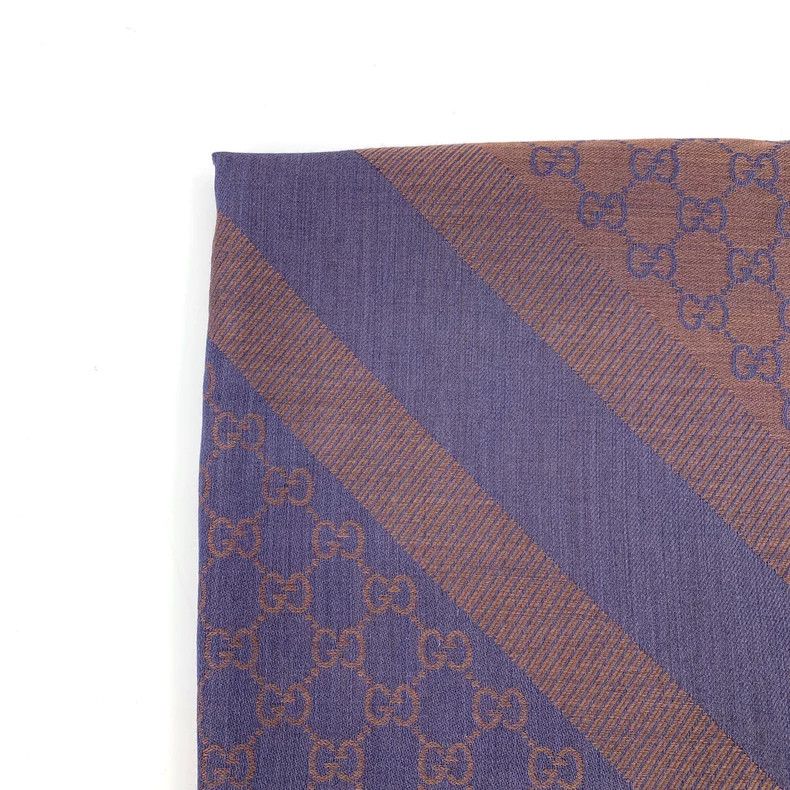 Gucci Gucci Color-matched logo jacquard full-print wool tassel s Size ONE SIZE - 2 Thumbnail