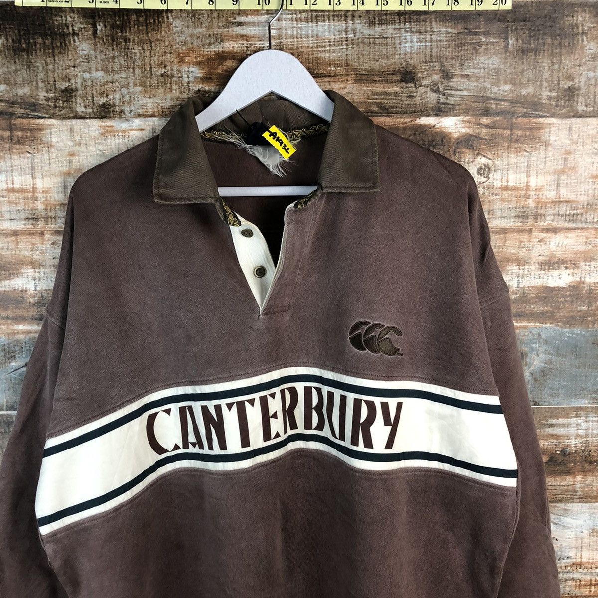 Canterbury of New Zealand Canterbury Of New Zealand Dark Brown Rugby Polo Shirt #A1936 Size US L / EU 52-54 / 3 - 5 Thumbnail