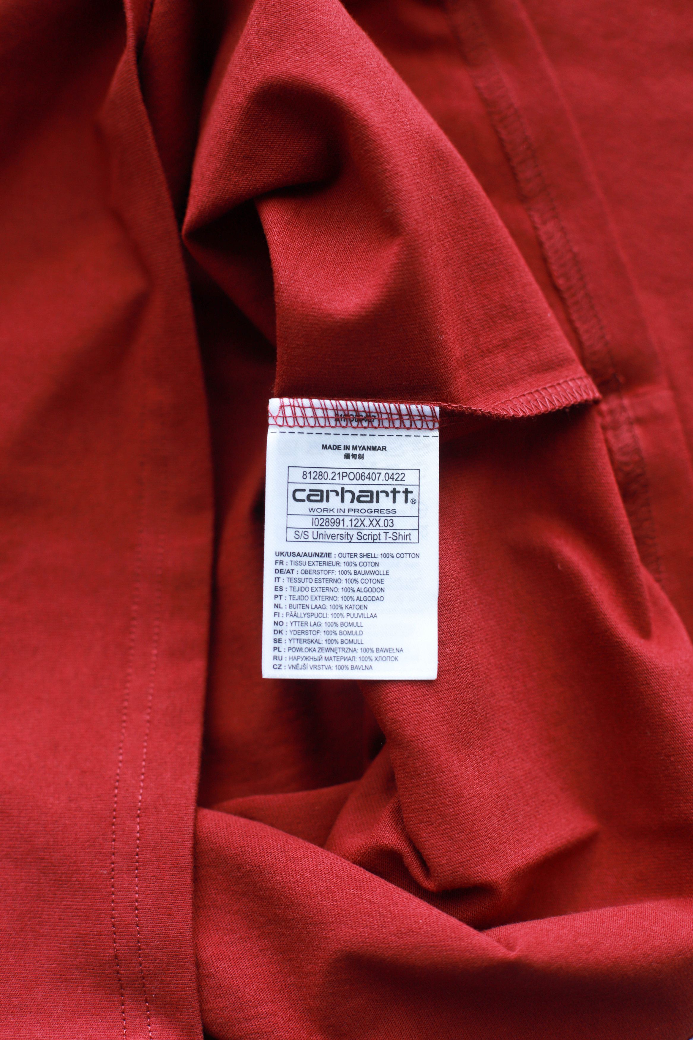 Carhartt Wip Carhartt S/S University Script T-Shirt Size US M / EU 48-50 / 2 - 6 Thumbnail