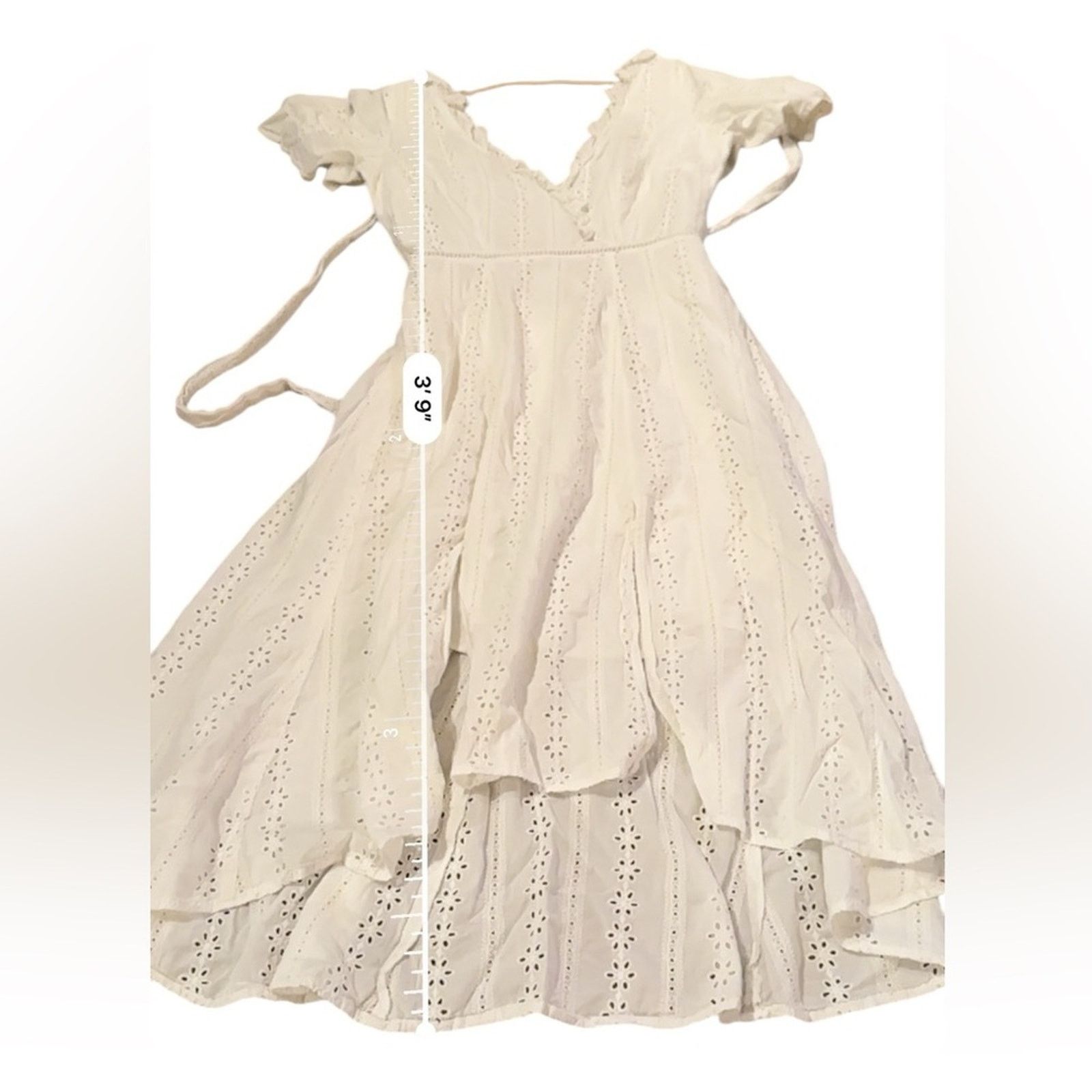 REVOLVE Finders Keepers Sundays White Eyelet Open Back Midi Dress Size S / US 4 / IT 40 - 12 Thumbnail