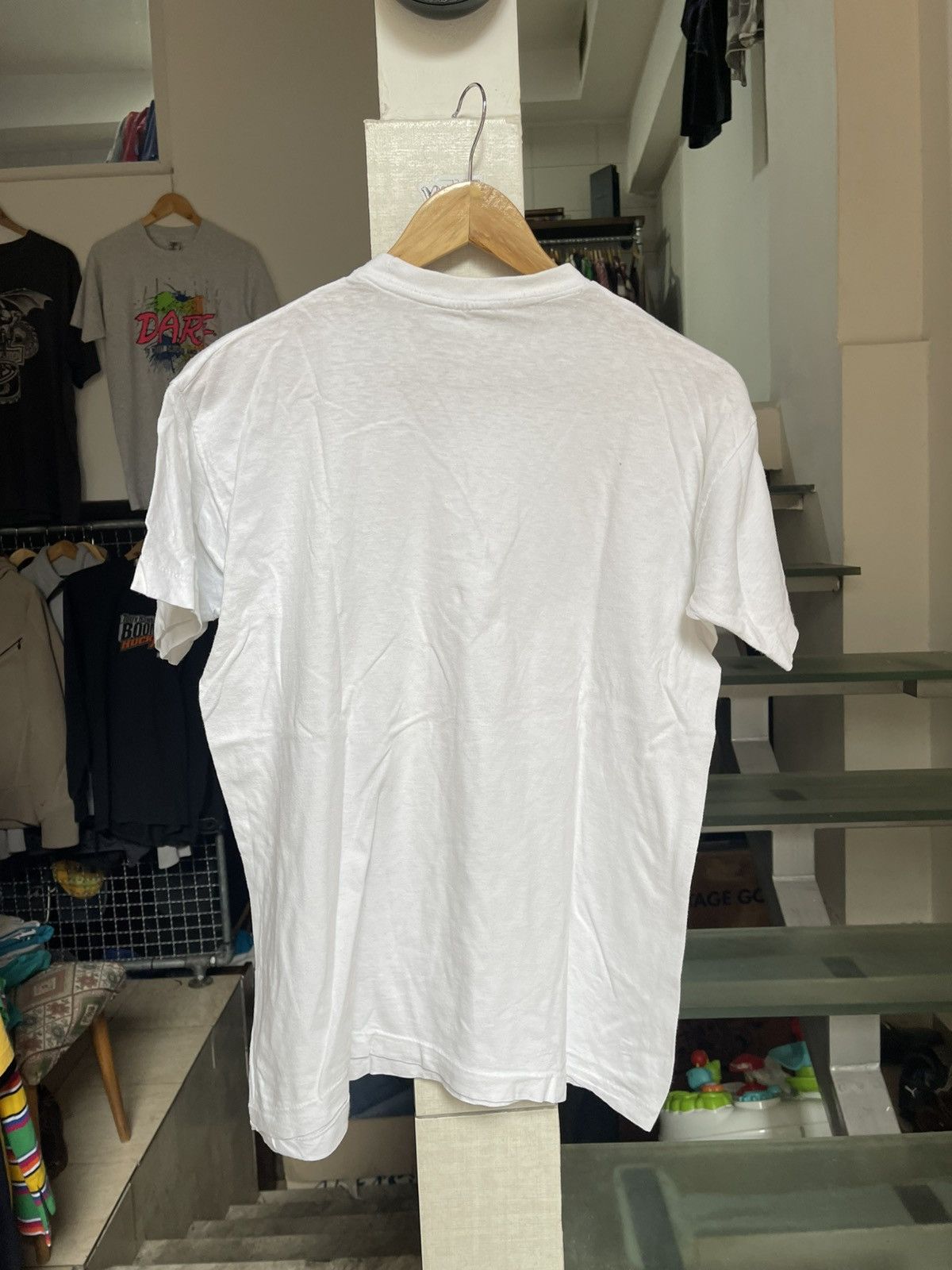 Vintage Vintage White Tee blank Size US L / EU 52-54 / 3 - 2 Thumbnail