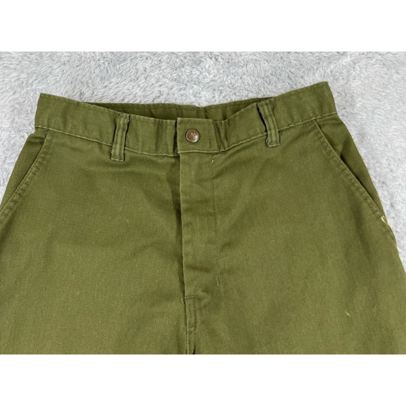 Vintage VINTAGE Boy Scouts of America Pants Adult 40 Green Twill Cargo 40x26 Military Mens Size US 26 / EU 42 - 4 Thumbnail