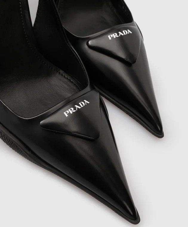 Prada o1la1rc1a0724 Heeled Pump in Black Size US 8.5 / IT 38.5 - 4 Thumbnail
