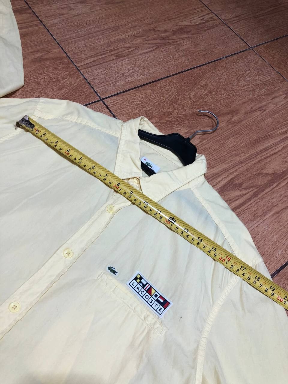 Lacoste Y2K Lacoste shirt logo yellow streetwear Vintage Size US M / EU 48-50 / 2 - 14 Thumbnail