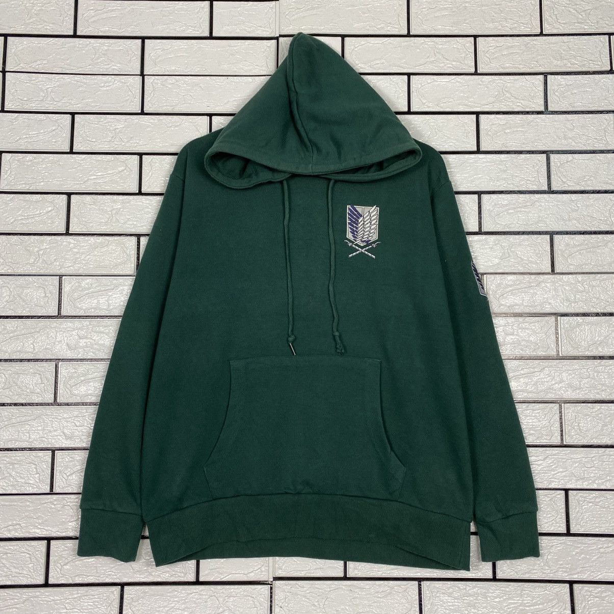 Japanese Brand Attack On Titan Hoodie Jacket Big Logo Design Size US M / EU 48-50 / 2 - 2 Thumbnail