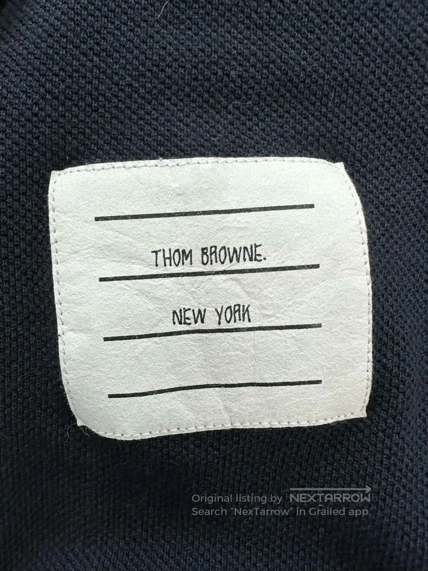 Thom Browne Thom Browne Navy Blue Back Color Stripe Logo Dress| Size XS / US 0-2 / IT 36-38 - 5 Thumbnail