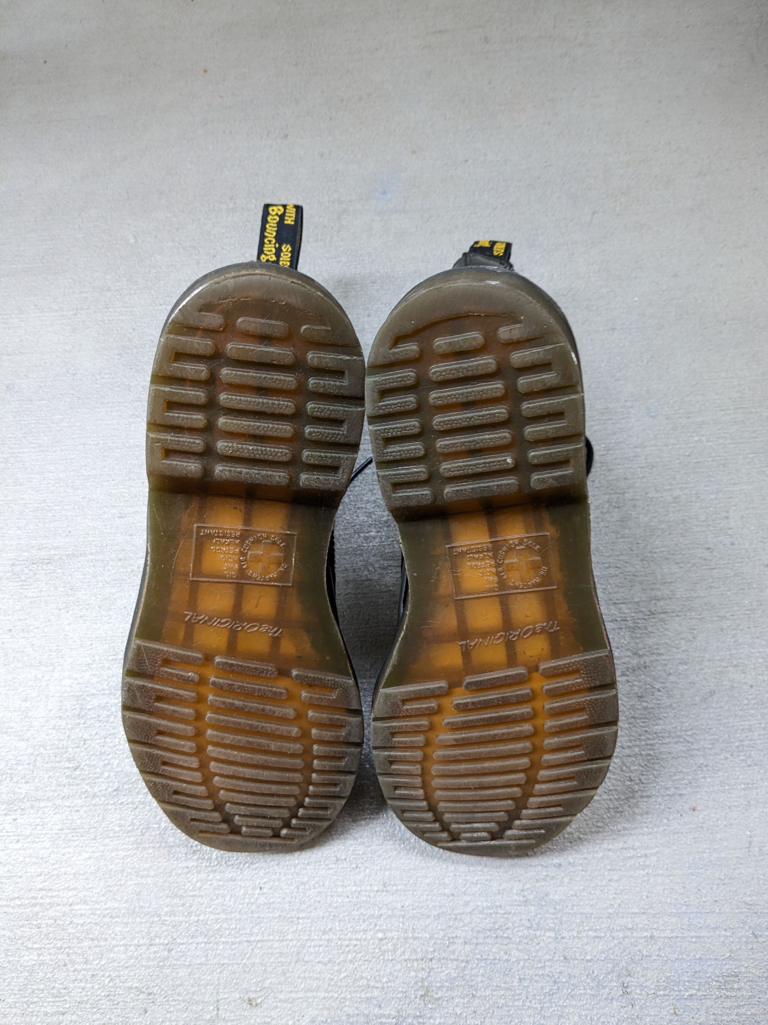 Dr. Martens × Genuine Leather Dr. Martens Boots Black Patent Leather 7 Lace Up Combat Size US 7 / EU 40 - 13 Thumbnail