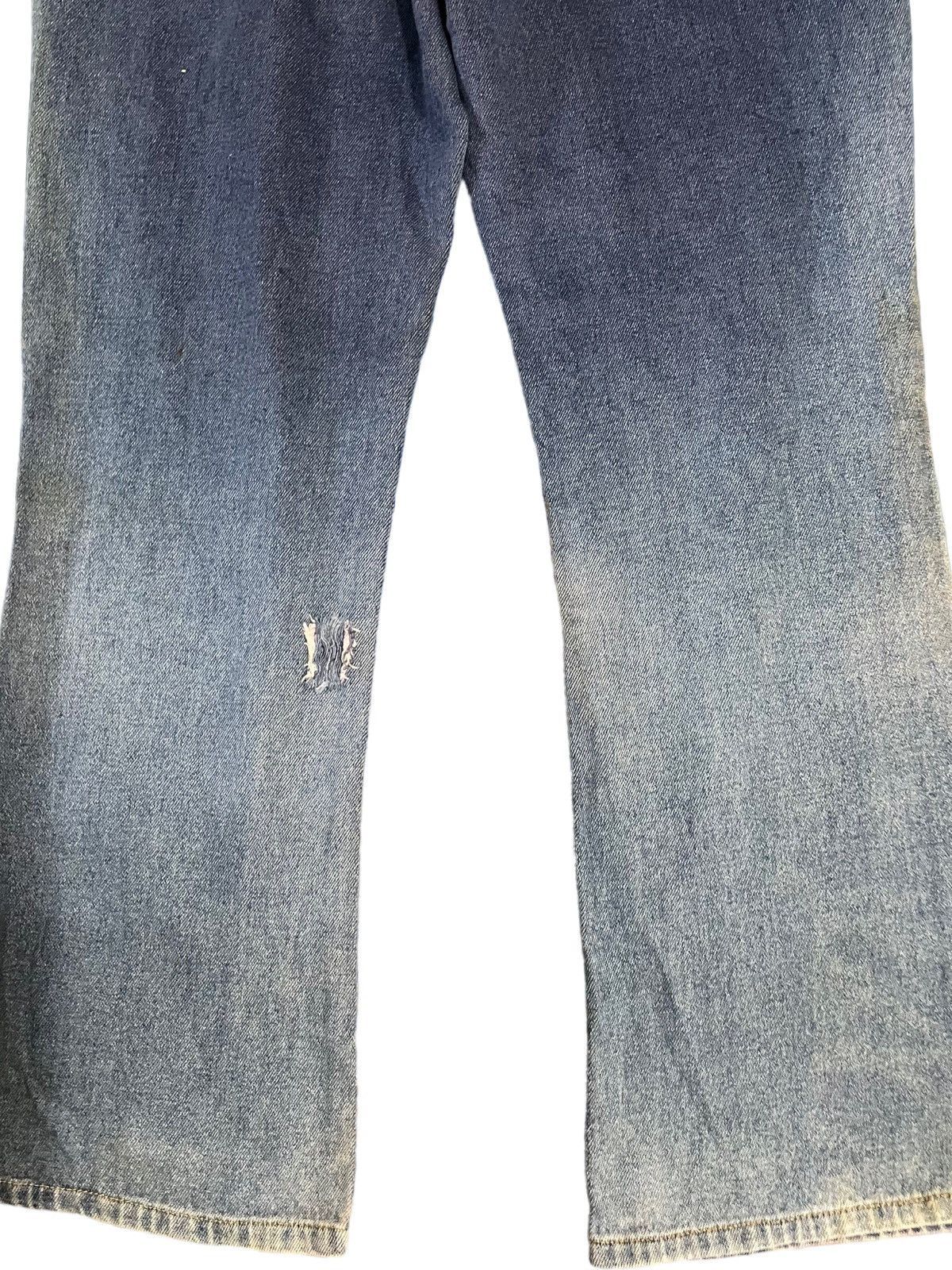 Japanese Brand Livre Claire Baggy/Flare Dualtone color Denim Size US 29 - 8 Thumbnail