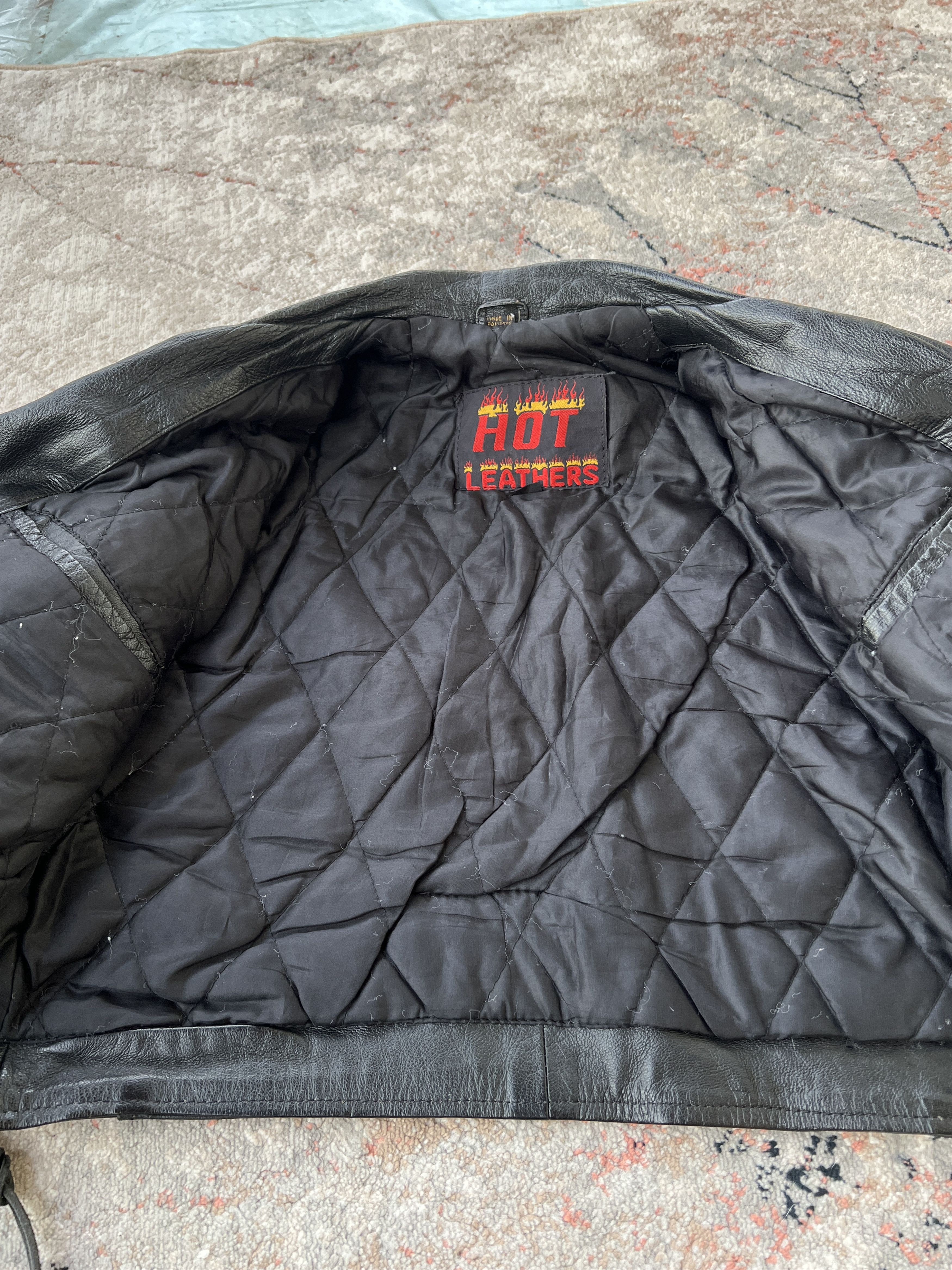 Leather Hot Leathers Vintage Jacket Size L / US 10 / IT 46 - 2 Thumbnail