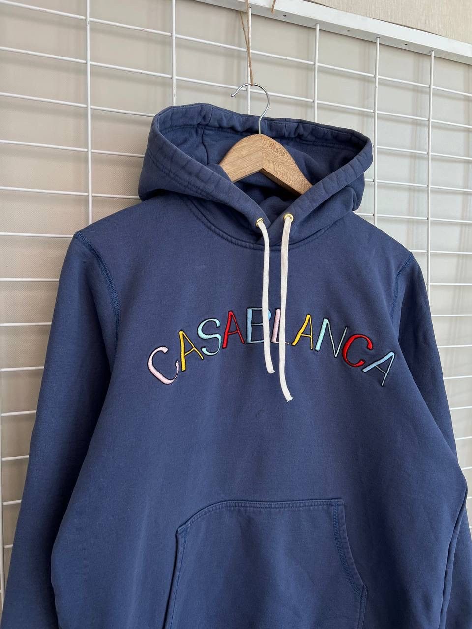 Casablanca Casablanca Casa Arch Logo Hoody Mens Size M Blue Hoodie Size US M / EU 48-50 / 2 - 3 Thumbnail