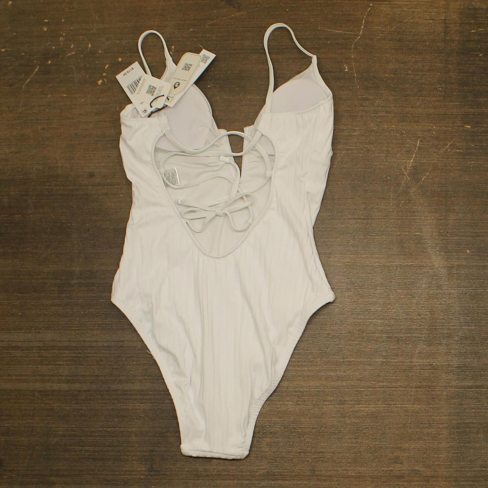 Sanctuary Sanctuary Refresh Rib One-piece Swimsuit Sarr25298 White S Size ONE SIZE - 2 Thumbnail
