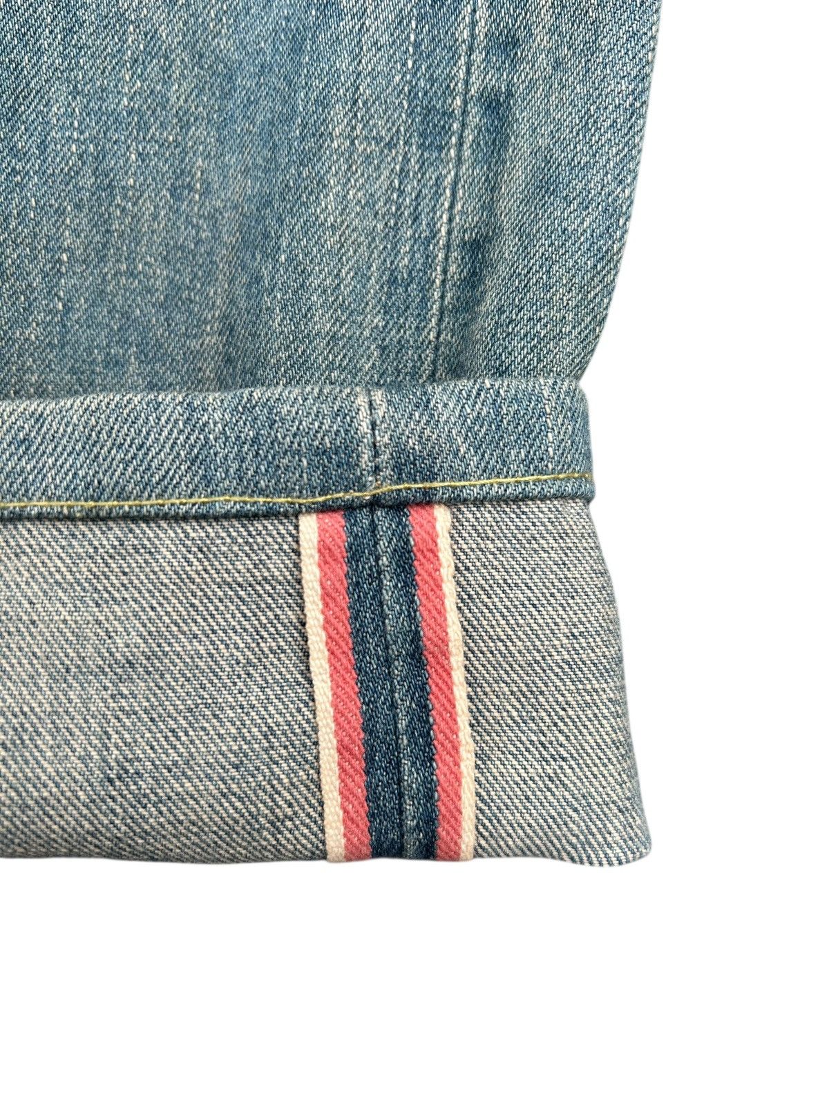 Kapital Vintage Edwin 505ZX Selvedge Buckle Back Distressed Denim Size US 32 / EU 48 - 3 Thumbnail