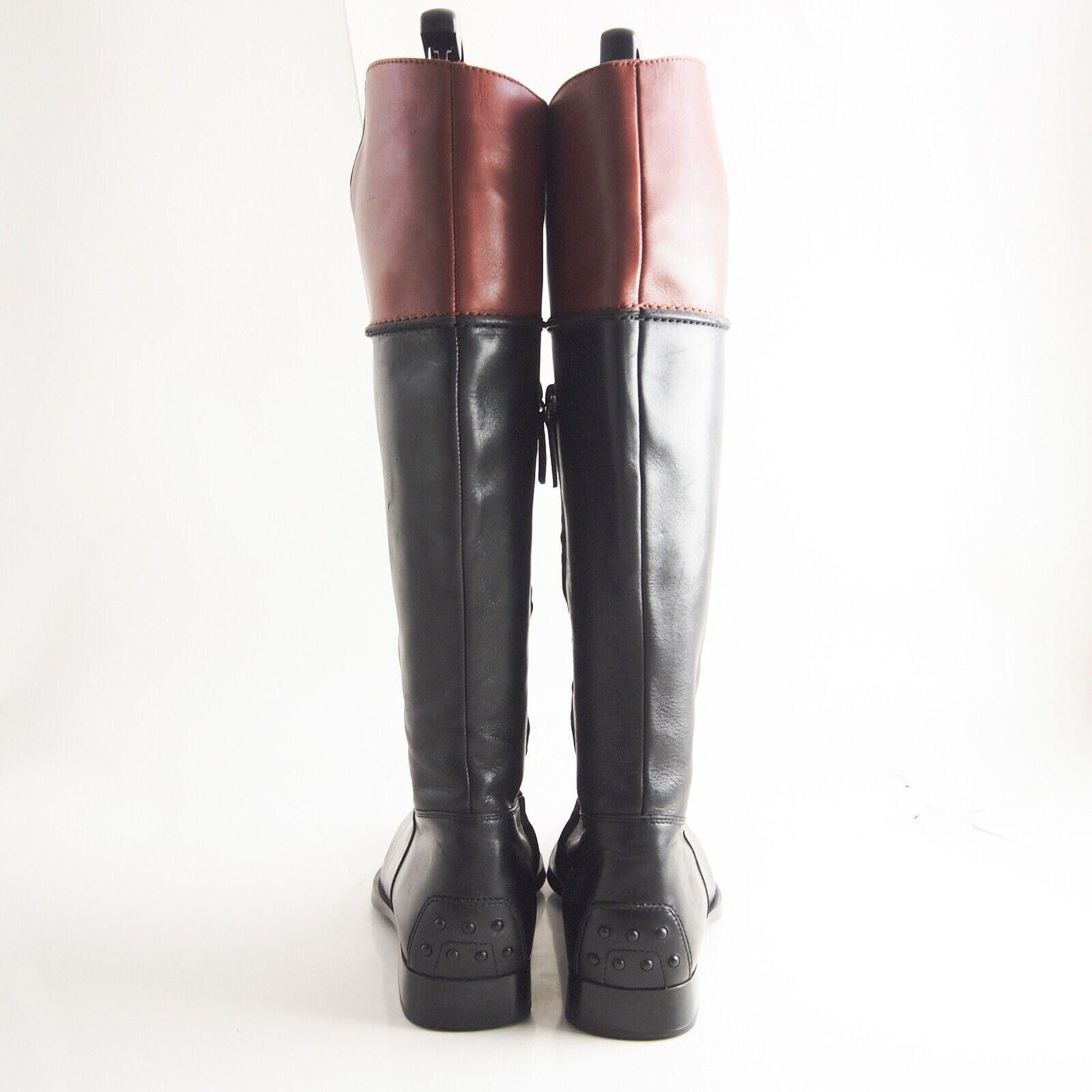 Tod's TOD's Riding Boots Black Orange Leather US 10 EU 40 Size US 10 / IT 40 - 6 Thumbnail