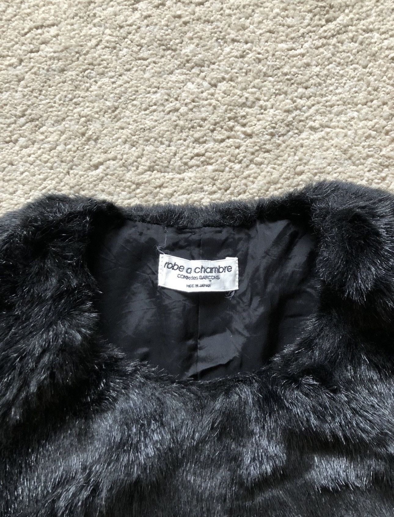 Comme des Garcons × Comme des Garcons Homme Plus × Junya Watanabe 1997 Comme des Garcons Wool Furry Vest Size S / US 4 / IT 40 - 4 Thumbnail