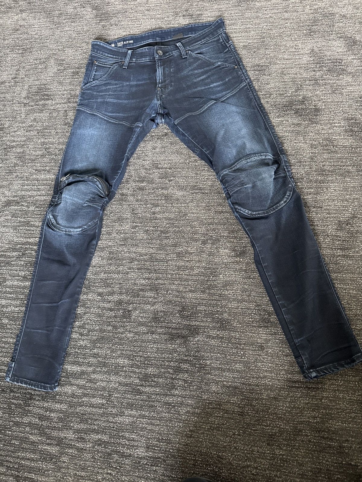 G-Star Sz33 - Mens G Star Denim 3D Zip Knee 5620 Size US 33 - 1 Thumbnail