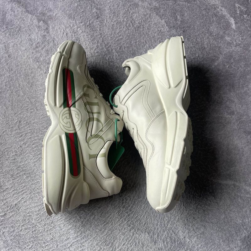 Gucci Gucci Rhyton Logo Low-Top Sneakers for Men - Size US 9.5 / EU 42-43 - 6 Thumbnail