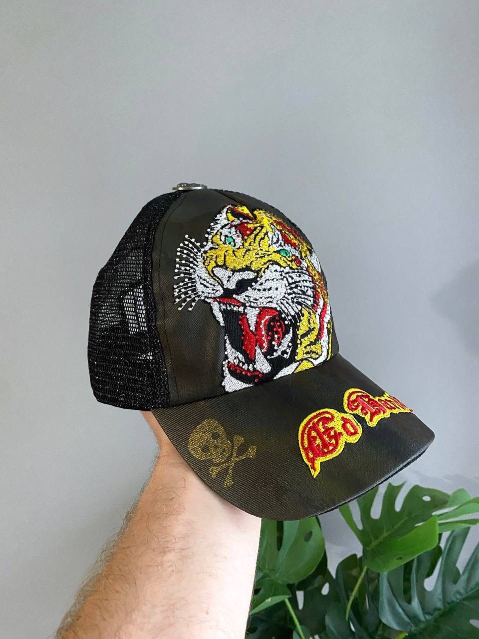Ed Hardy Ed Hardy by Christian Audigier Tiger Logo Trucker Cap, OS Size ONE SIZE - 2 Thumbnail