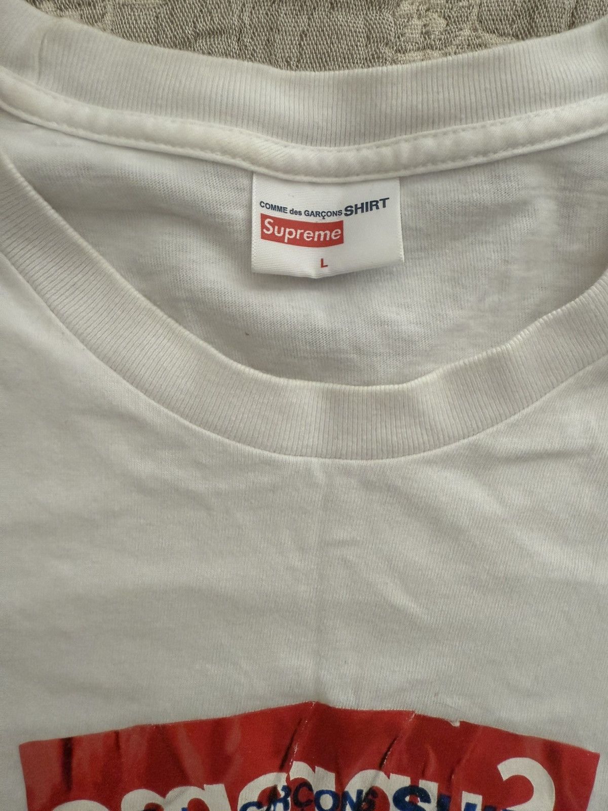 Comme des Garcons SHIRT × Supreme Supreme x CDG Box Logo t-shirt Size US L / EU 52-54 / 3 - 3 Thumbnail