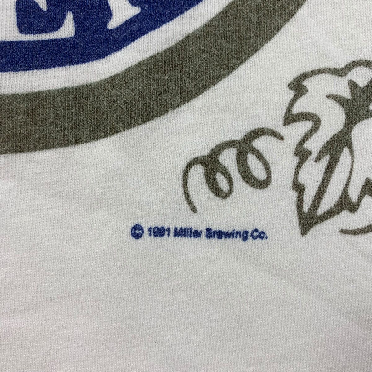 Japanese Brand × Vintage Vintage MILLER LITE beer big print tee Size US L / EU 52-54 / 3 - 9 Thumbnail