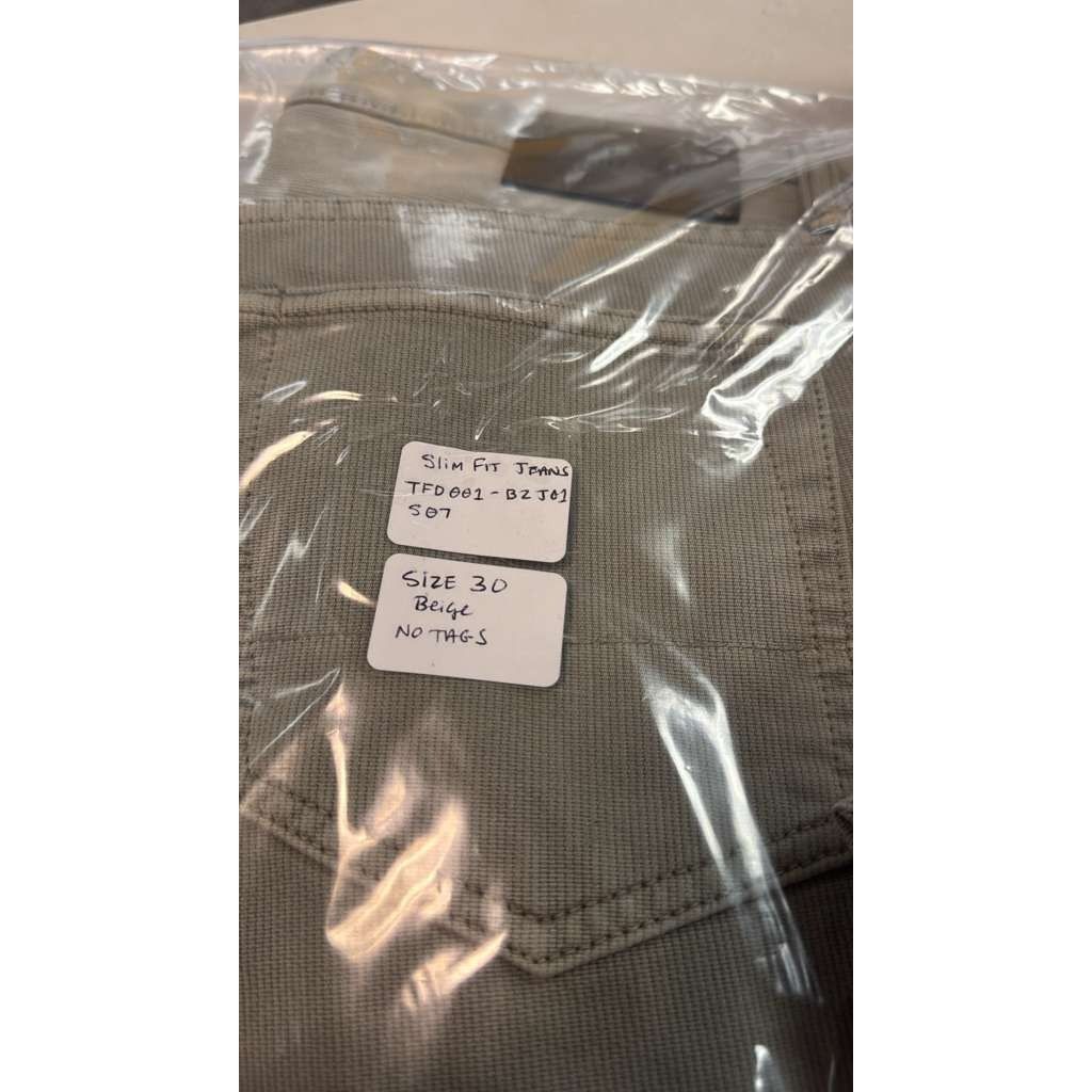 Tom Ford o1rshd1 Slim Jeans in Beige 30 NO TAGS Size US 30 / EU 46 - 21 Thumbnail