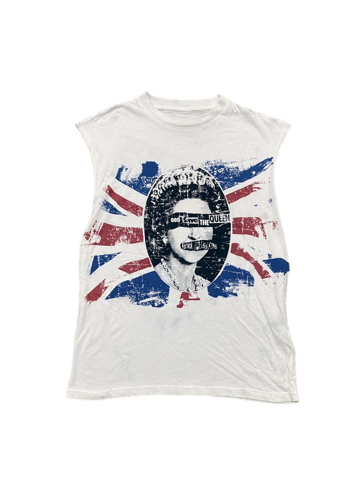 Seditionaries Sex Pistols Punk God Save The Queen Ut Sleeveless Size US S / EU 44-46 / 1 - 1 Thumbnail