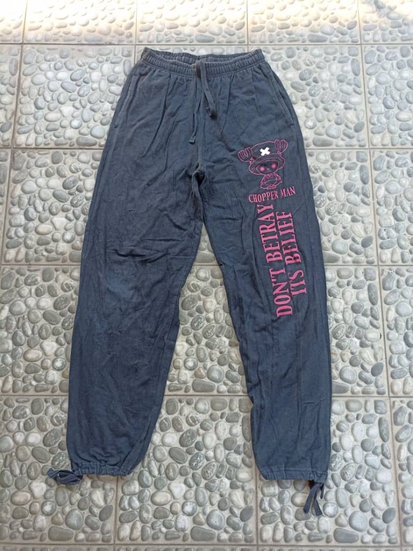 image of Tony Choper Sweatpants By One Piece in Blue Black, Women's (Size 26)