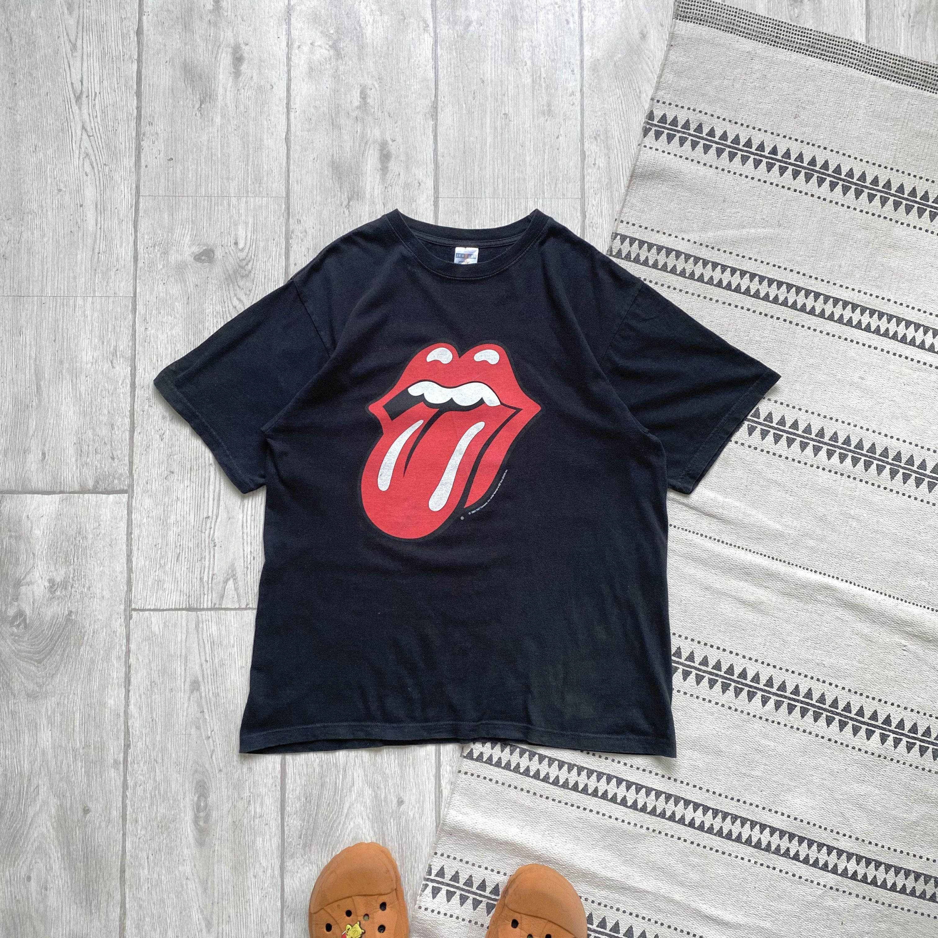 The Rolling Stones Vintage Faded Rolling stones tee big logo Y2K rock band Size US M / EU 48-50 / 2 - 1 Thumbnail