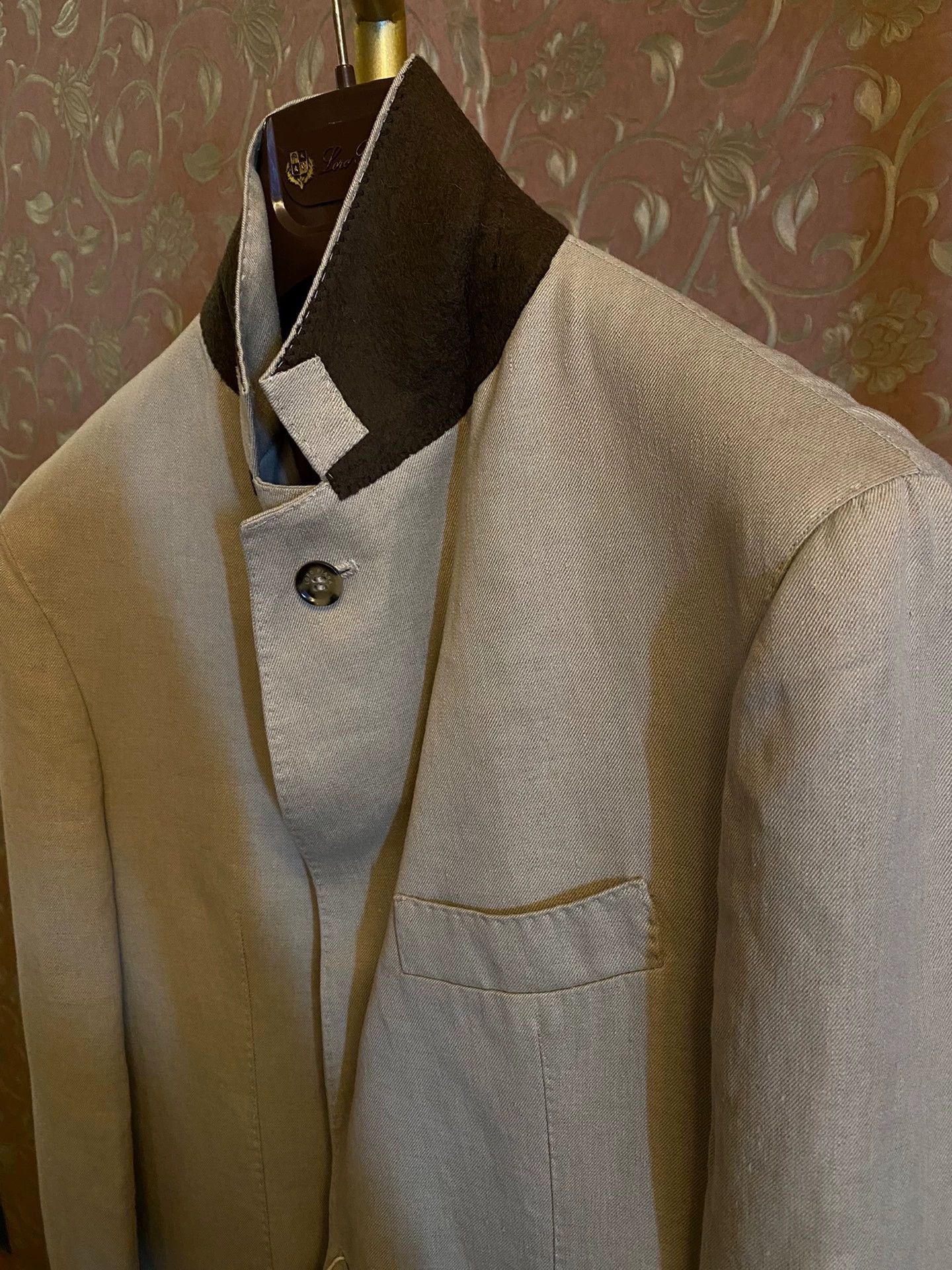 Loro Piana Loro Piana Handmade Italy 100% Heavy Linen Blazer Size 50R - 3 Thumbnail