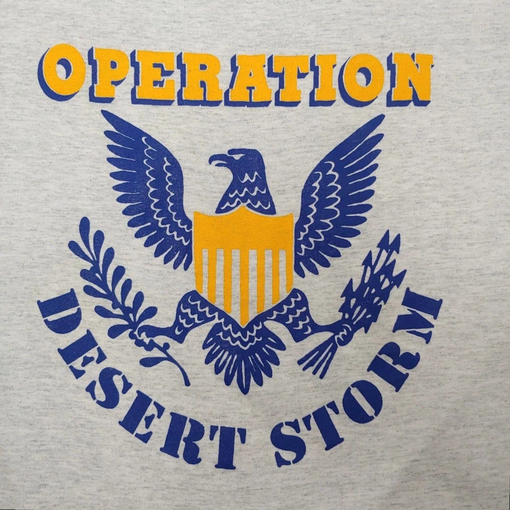 Vintage VINTAGE Screen Stars Best Operation Desert Storm Shirt Gray Short Sleeve Crew Neck Large L US Military Soldier Patriot Single Stitch T-Shirt Men Size US L / EU 52-54 / 3 - 2 Thumbnail