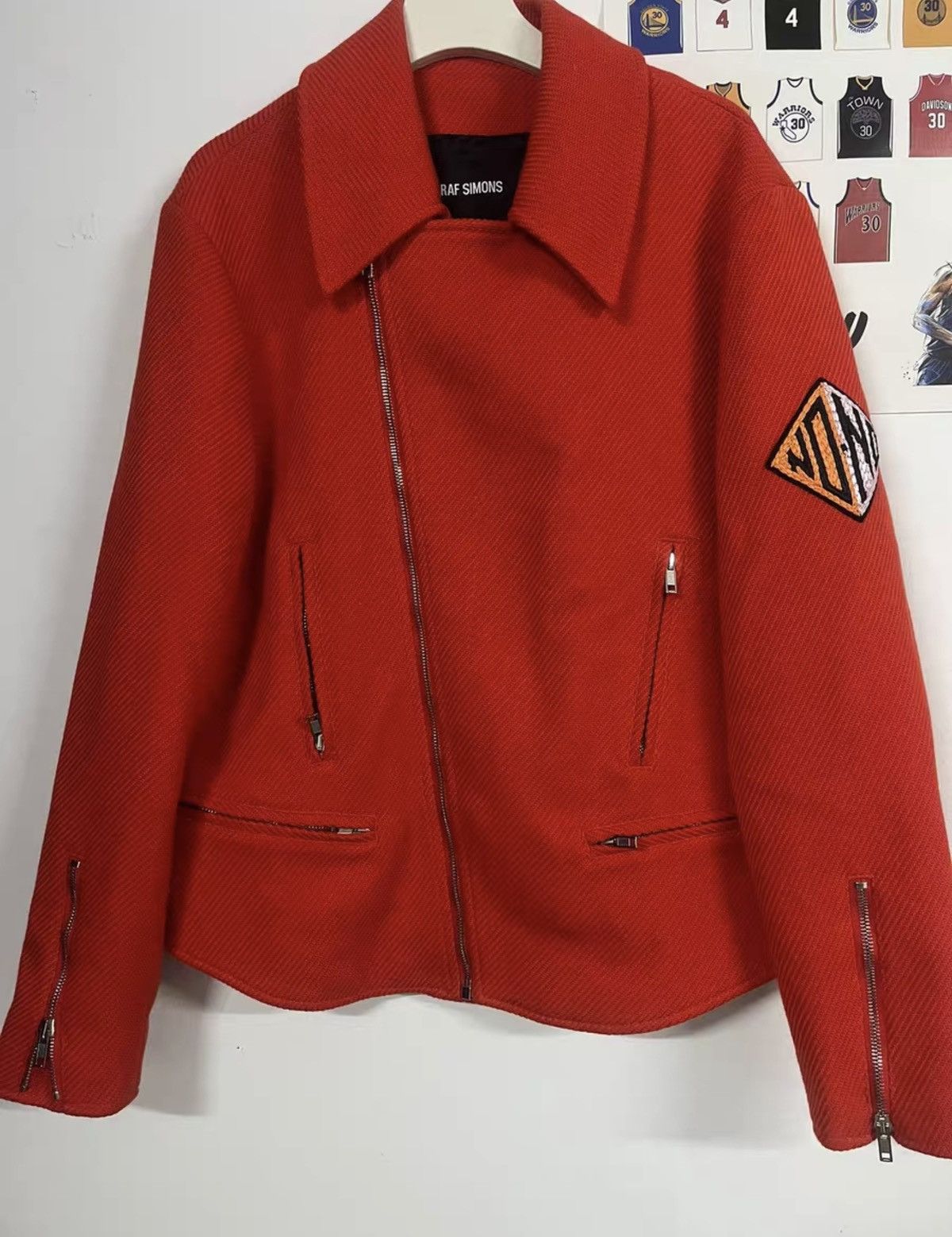 Raf Simons Raf Simons Embroidered Badge Moto Jacket Size US S / EU 44-46 / 1 - 1 Thumbnail