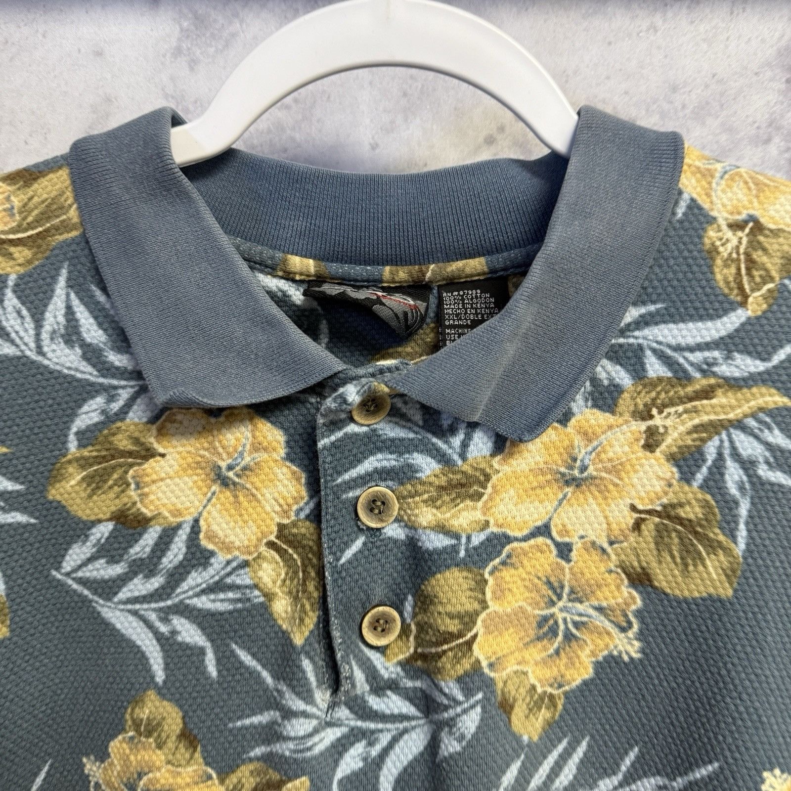 Ocean Pacific Vintage Op Sport Ocean Pacific Floral Polo Shirt Mens 2XL 28 Size US XXL / EU 58 / 5 - 3 Thumbnail