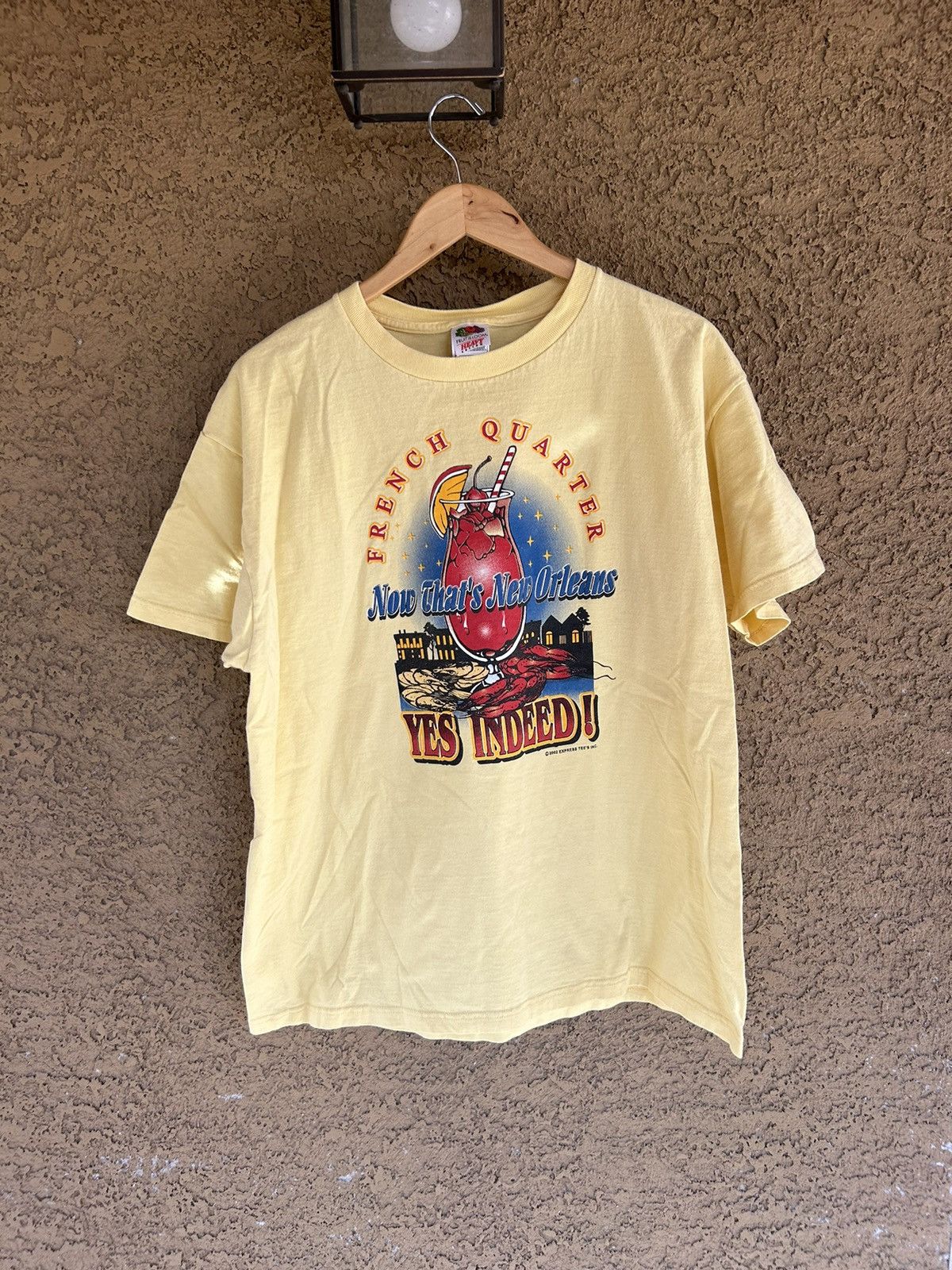 Vintage Yellow French Quarter New Orleans tee Size US XL / EU 56 / 4 - 4 Thumbnail