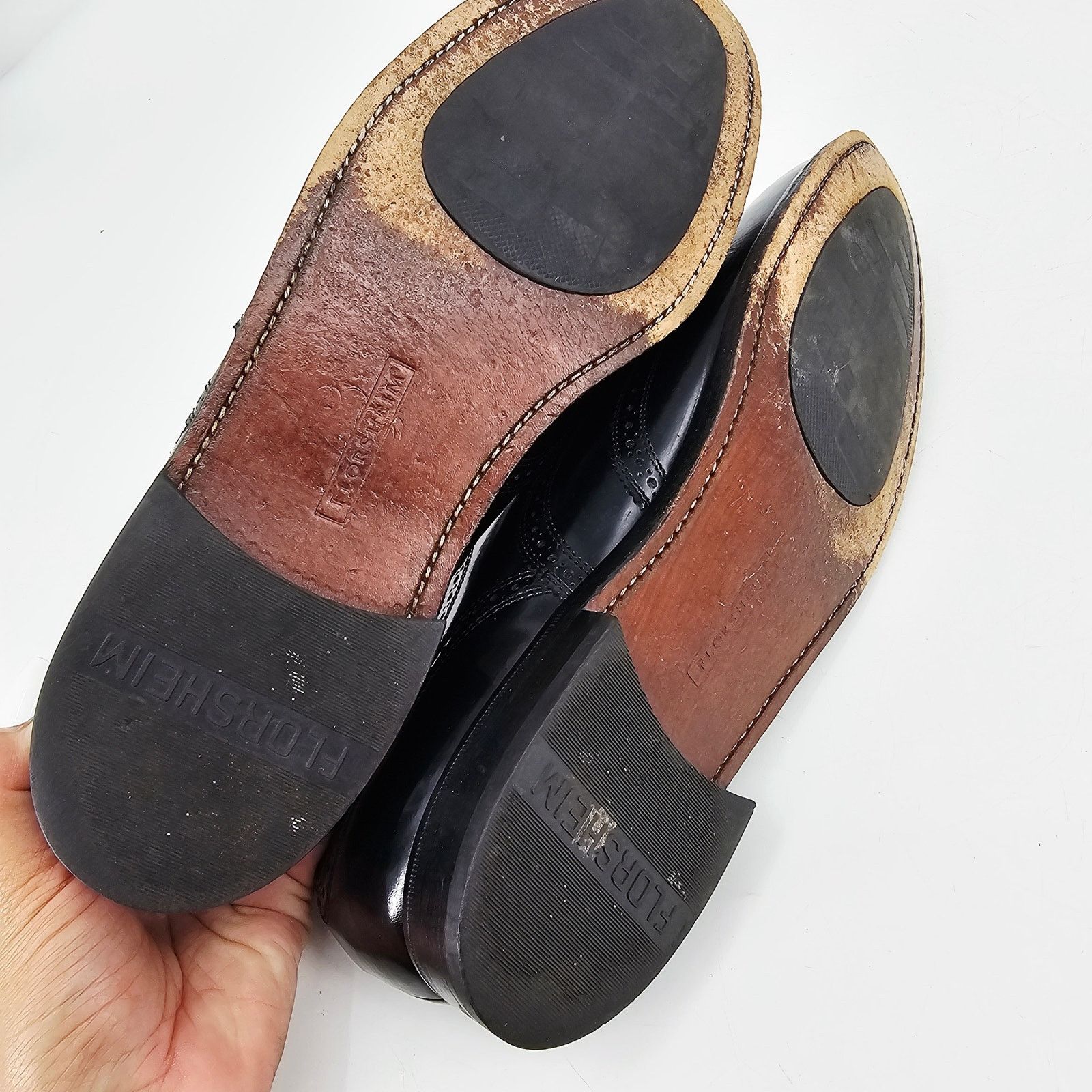 Florsheim Florsheim Black Lexington Oxford Wingtip Dress Shoe 12 Size US 12 / EU 45 - 7 Thumbnail