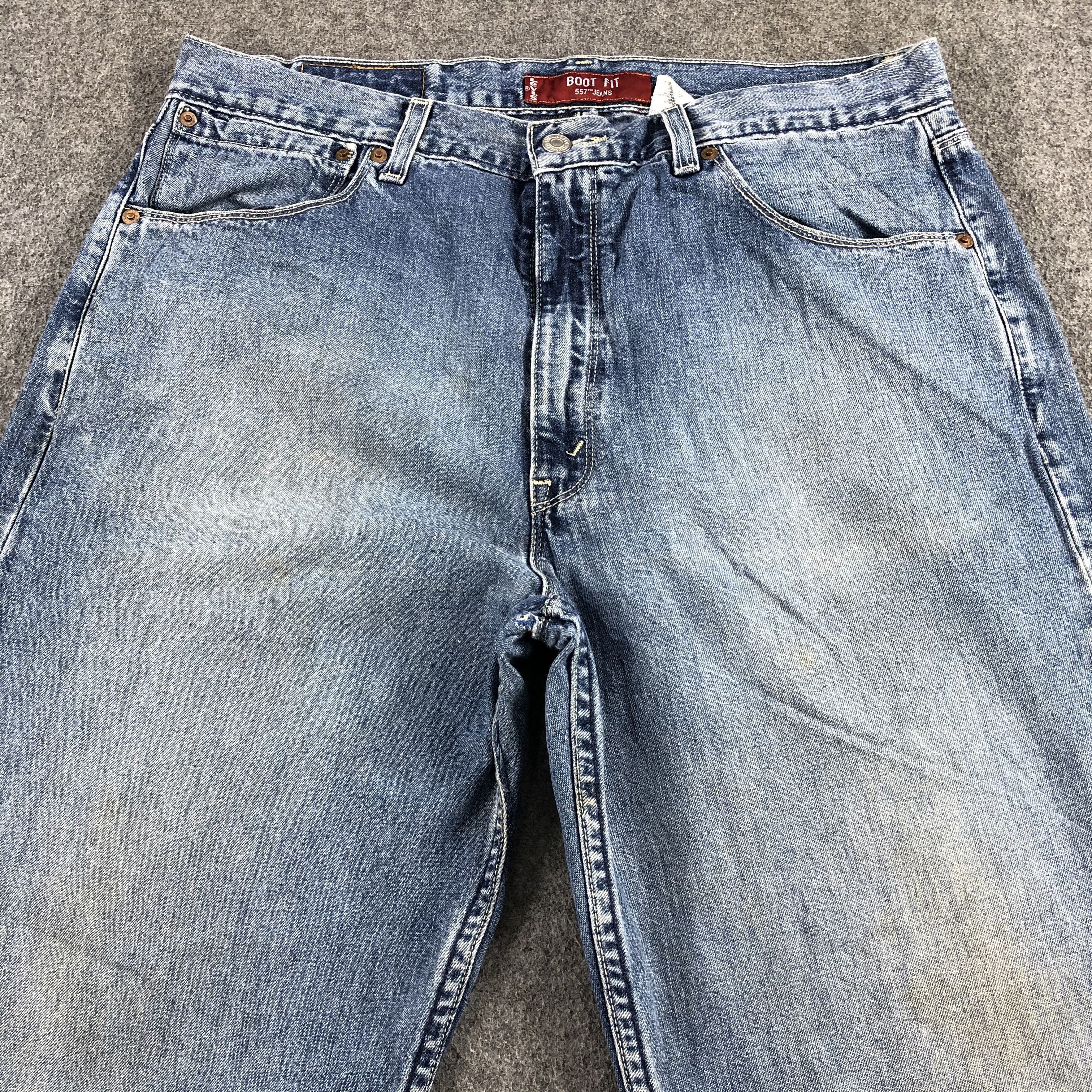 Levi's Vintage Blue Wash Levis 501 Jeans-J1643 Size US 35 - 3 Thumbnail