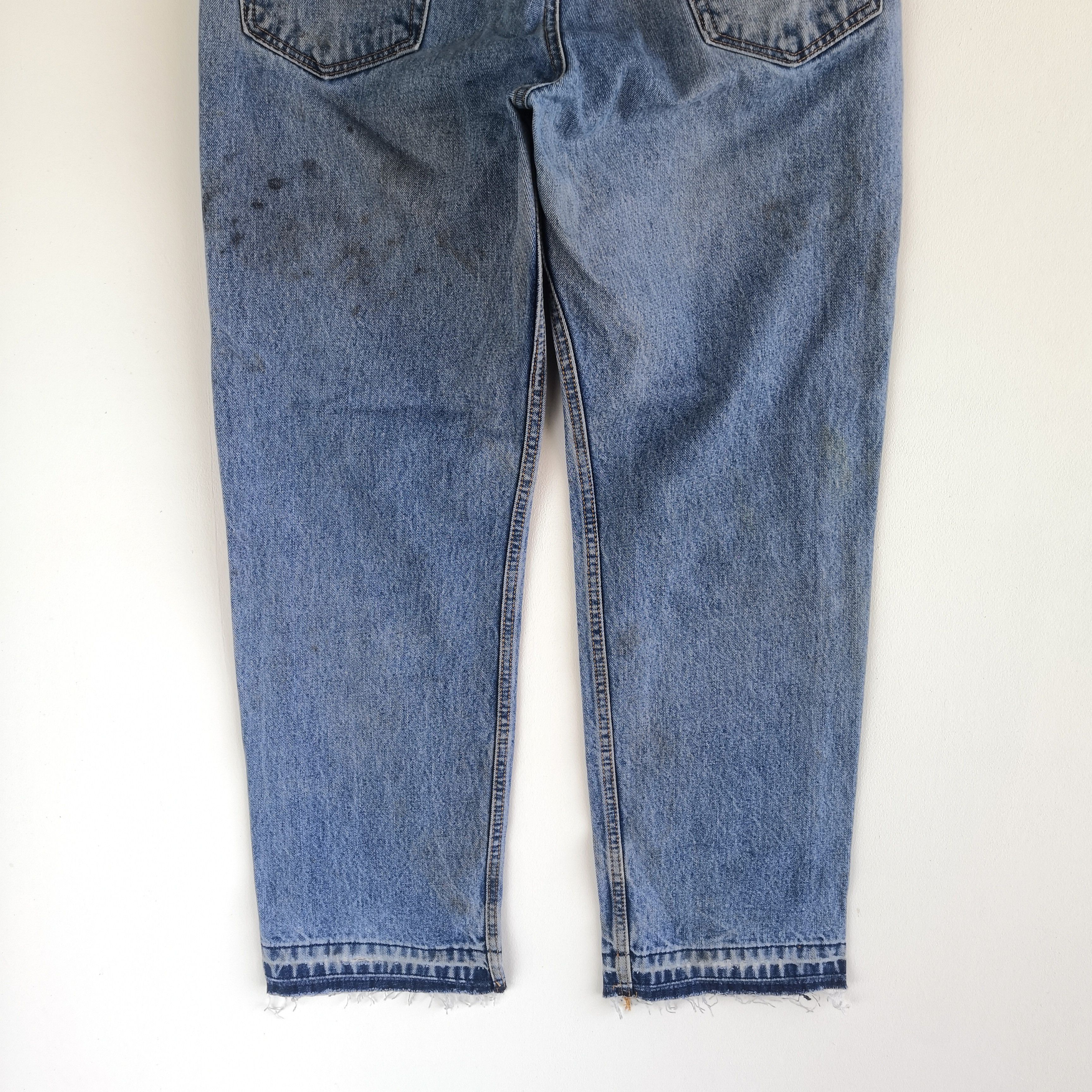 Levi's Dirty Levis 550 Jeans Released Hem Levi's Light Wash Denim Size US 34 / EU 50 - 6 Thumbnail