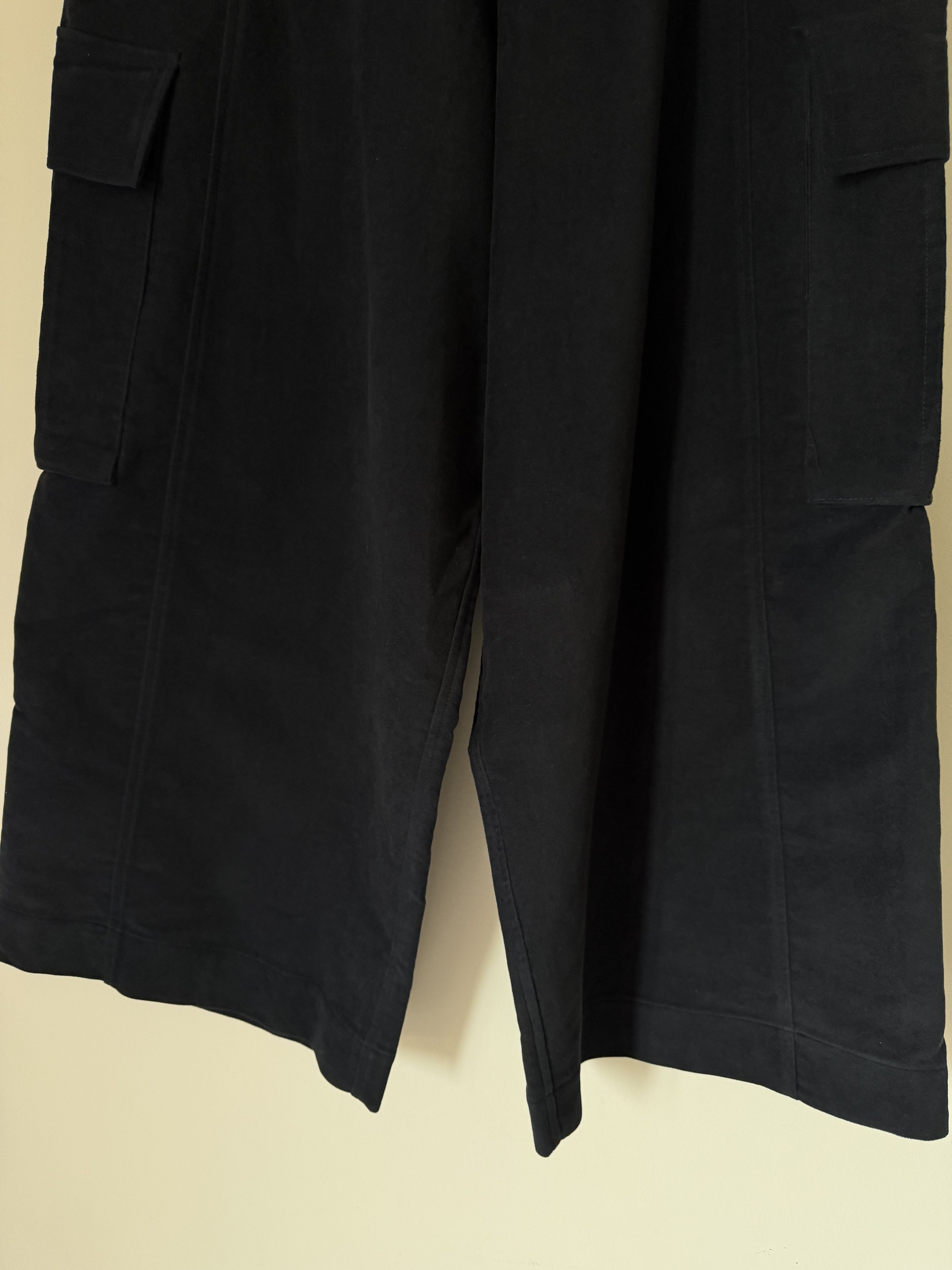 Nicholas Daley Nicholas Daley Brushed Moleskin Wide Leg Cargo Pants Navy Size US 32 / EU 48 - 2 Thumbnail