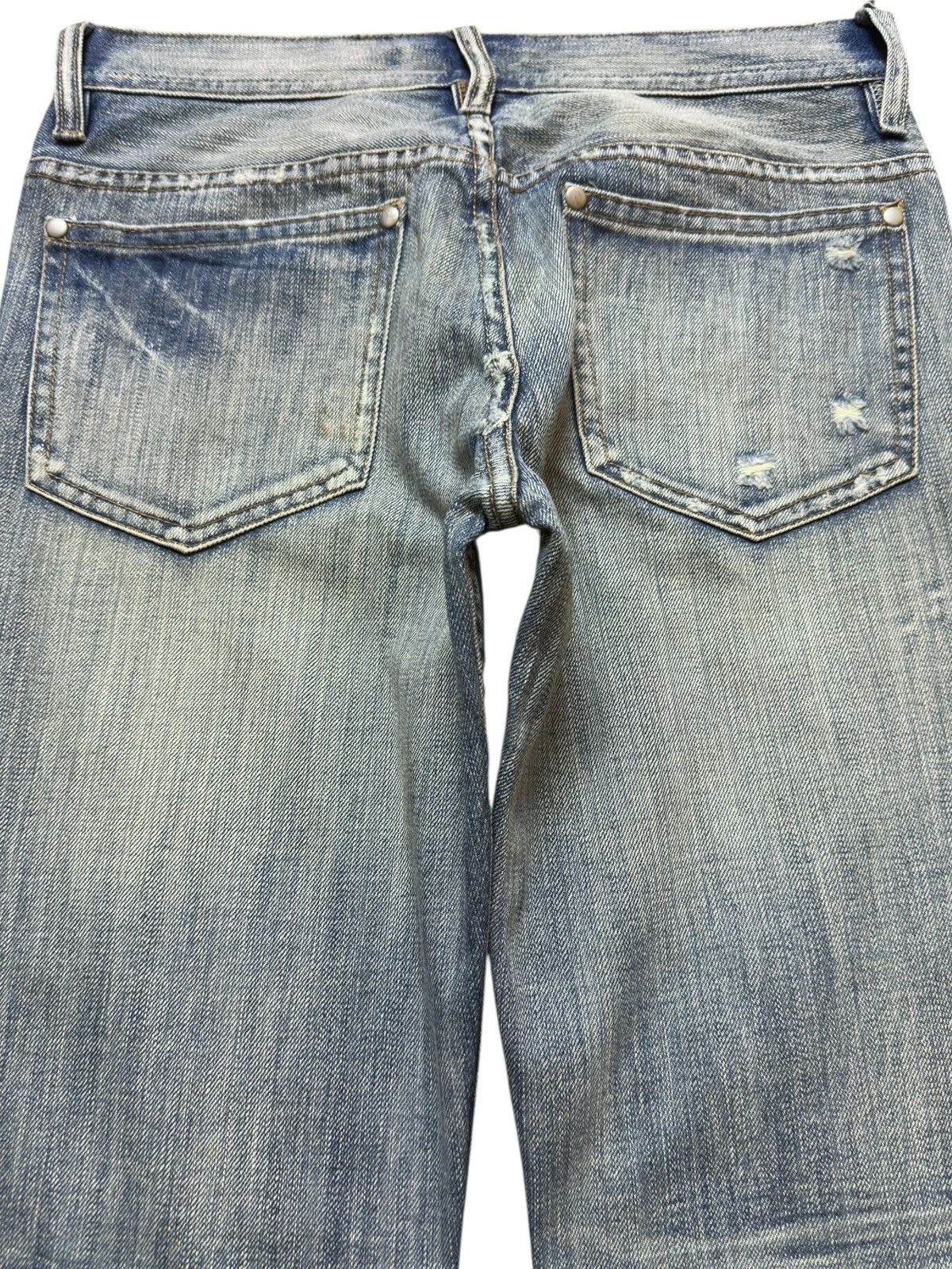 Le Grande Bleu (L.G.B.) Vintage Midas Flare Bootcut Faded Grunge Distressed Denim Size US 30 / EU 46 - 7 Thumbnail