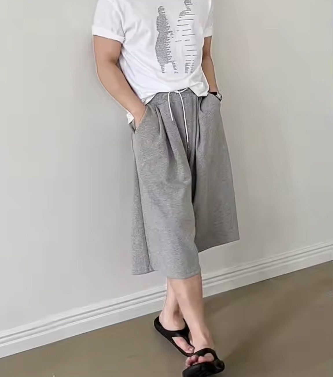 Japanese Brand Korean Style Men's Sports Shorts Drawstring Size US 27 - 8 Thumbnail