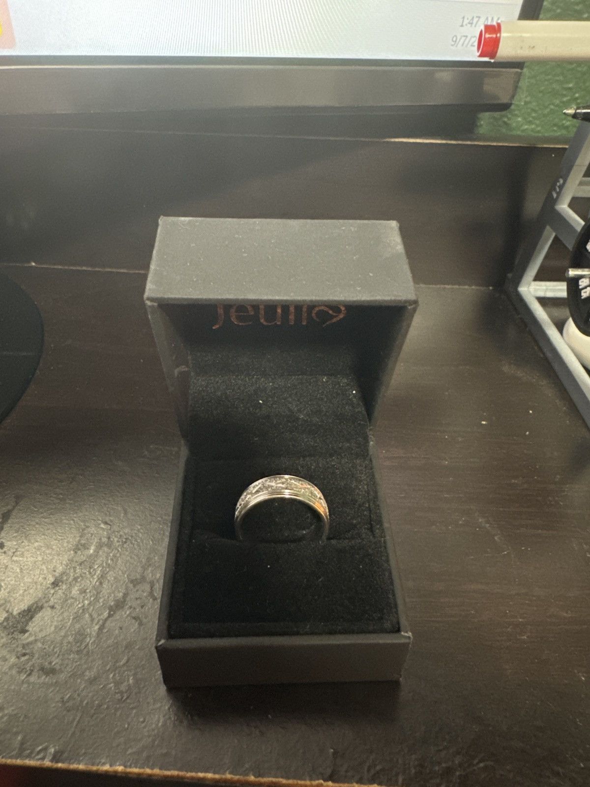 Jewelry × Vintage Stainless steel silver X ring Size ONE SIZE - 2 Thumbnail