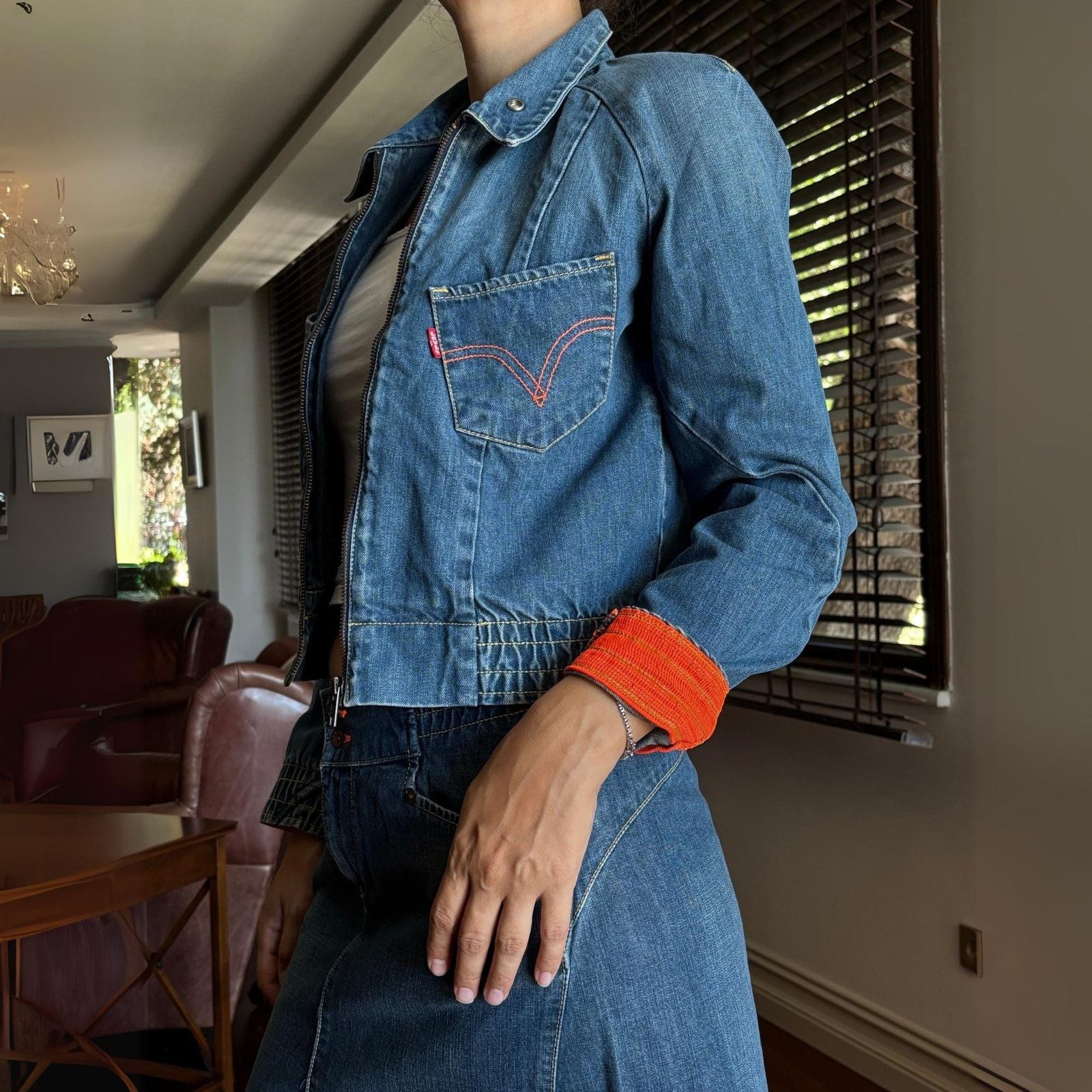 Levi's Levi's Engineered Archive Jacket Red Tab Y2K Cropped Zip S Size US S / EU 44-46 / 1 - 3 Thumbnail
