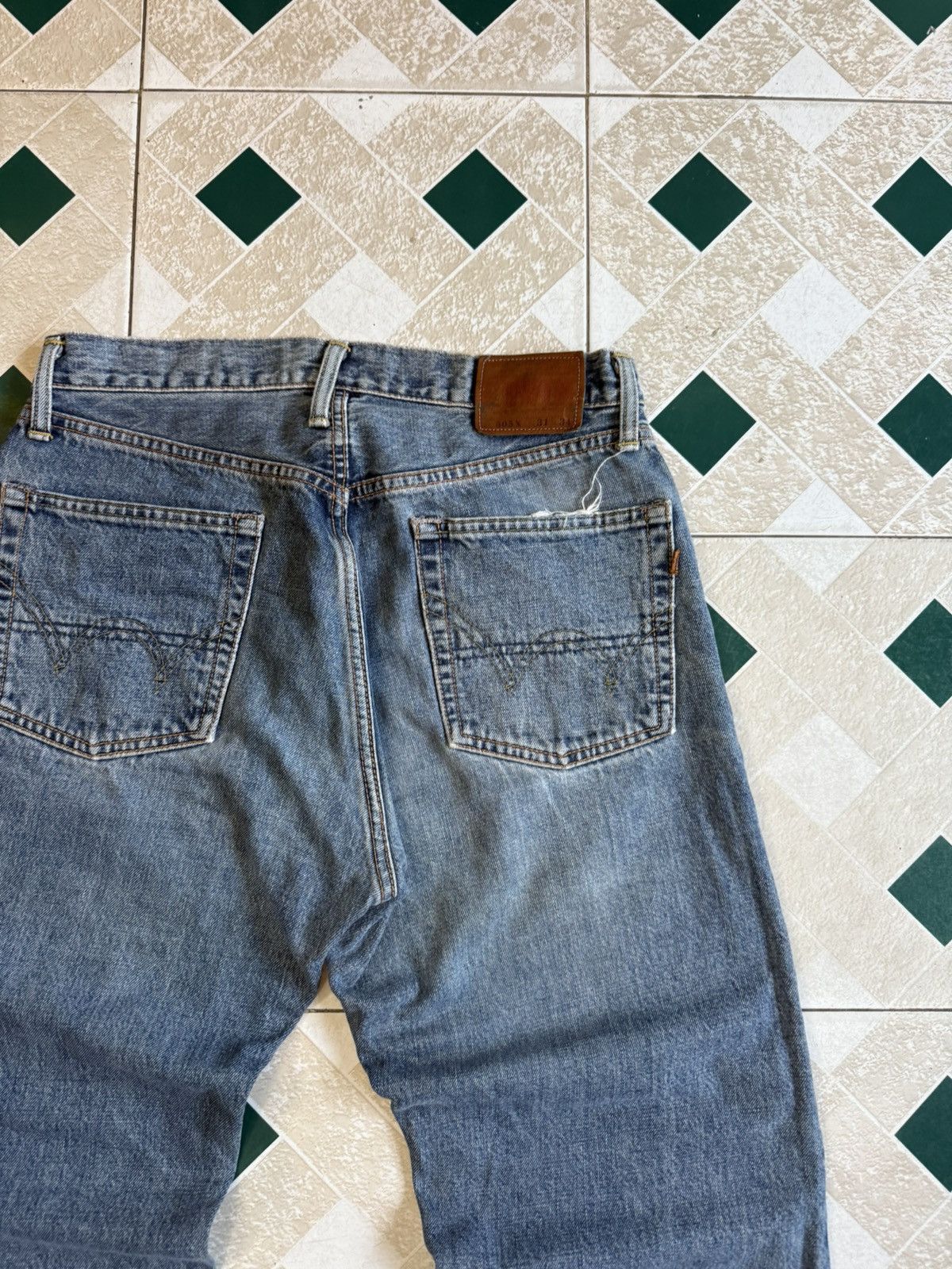 Edwin × Vintage 90’s EDWIN 505X RARE POCKET LOGO JAPANESE BRAND Y2K PANTS Size US 31 - 2 Thumbnail