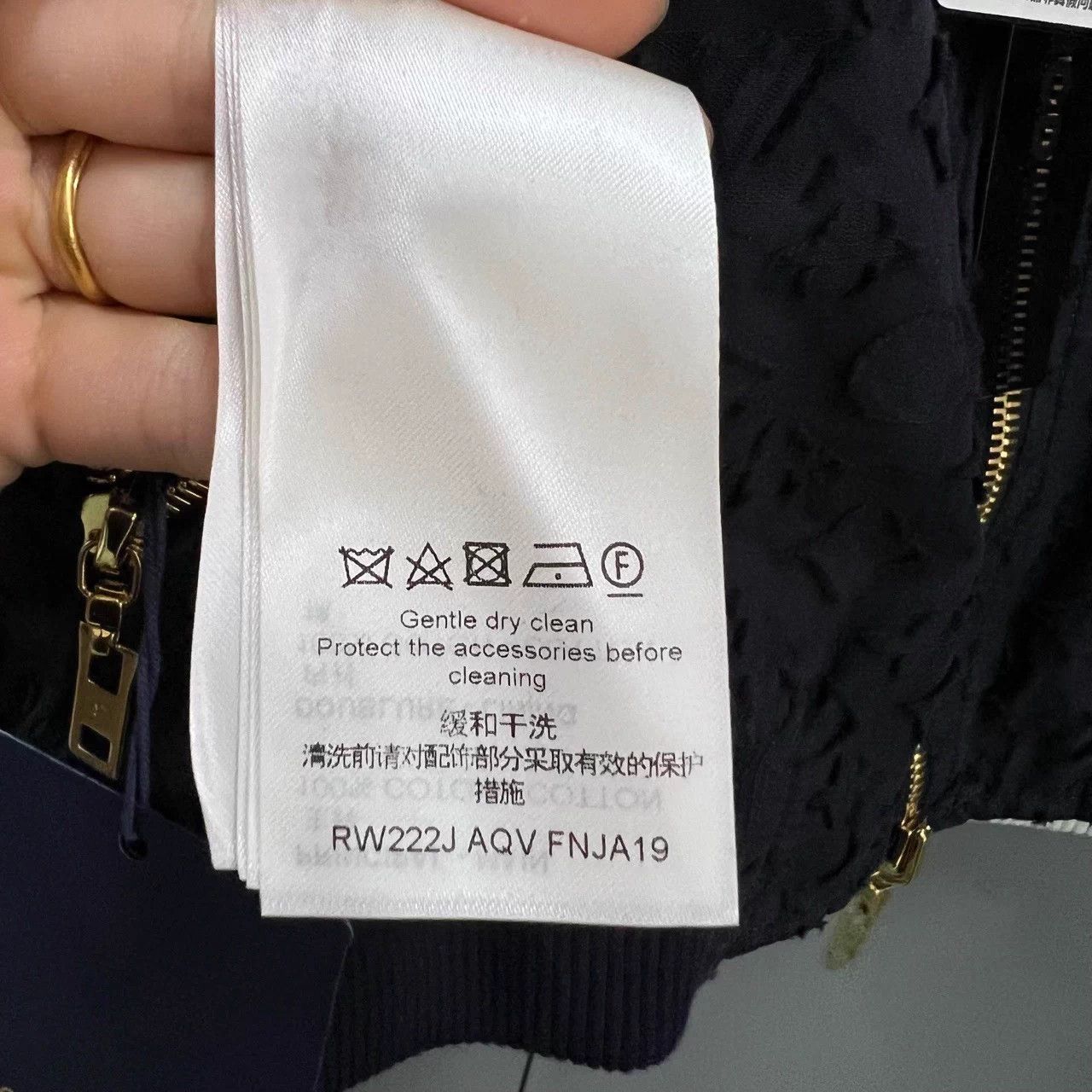 Louis Vuitton LV Black Embossed Double Sided Flight Jacket 36 Size XS / US 0-2 / IT 36-38 - 7 Thumbnail