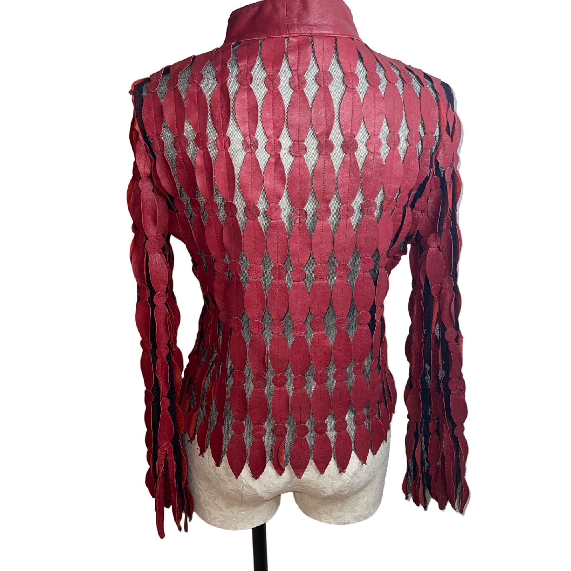 Vintage Vintage Womens Shirt Jacket Size Medium Red Size M / US 6-8 / IT 42-44 - 2 Thumbnail